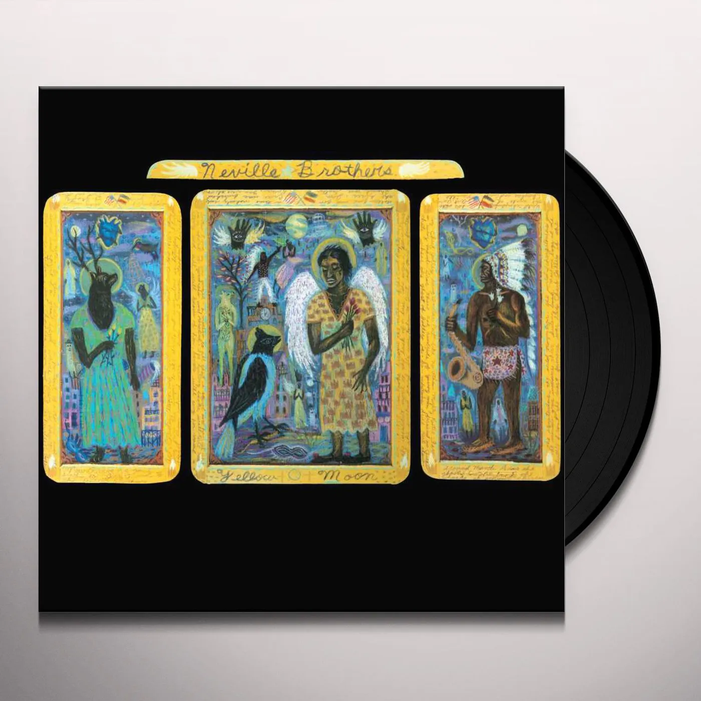 The Neville Brothers YELLOW MOON Vinyl Record