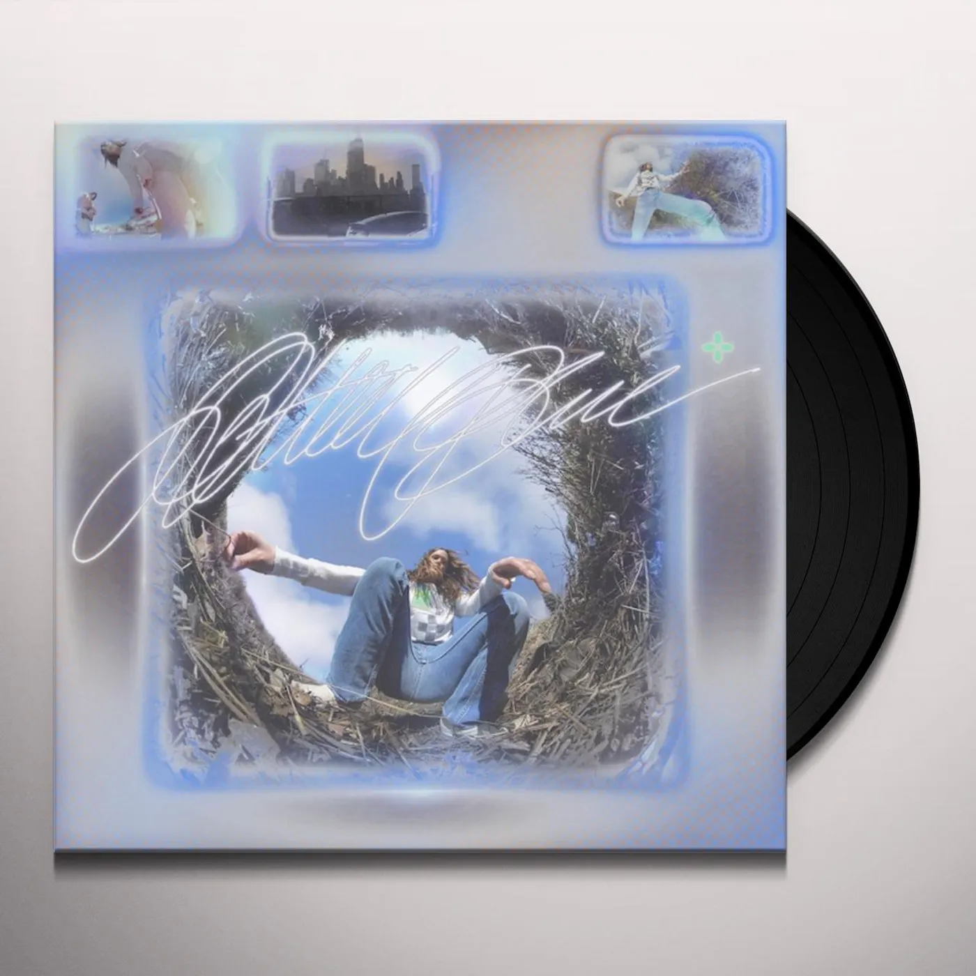 Wet Letter Blue Vinyl Record