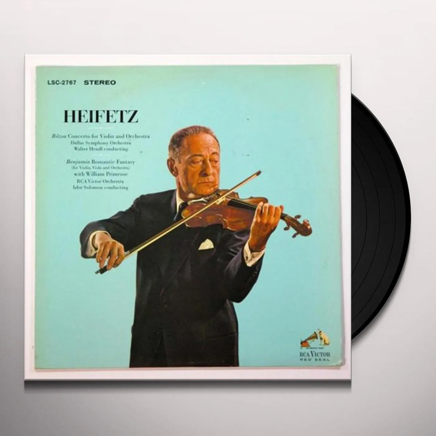 Jascha Heifetz Rozsa: Violin Concerto/Romantic Fantasy Vinyl Record