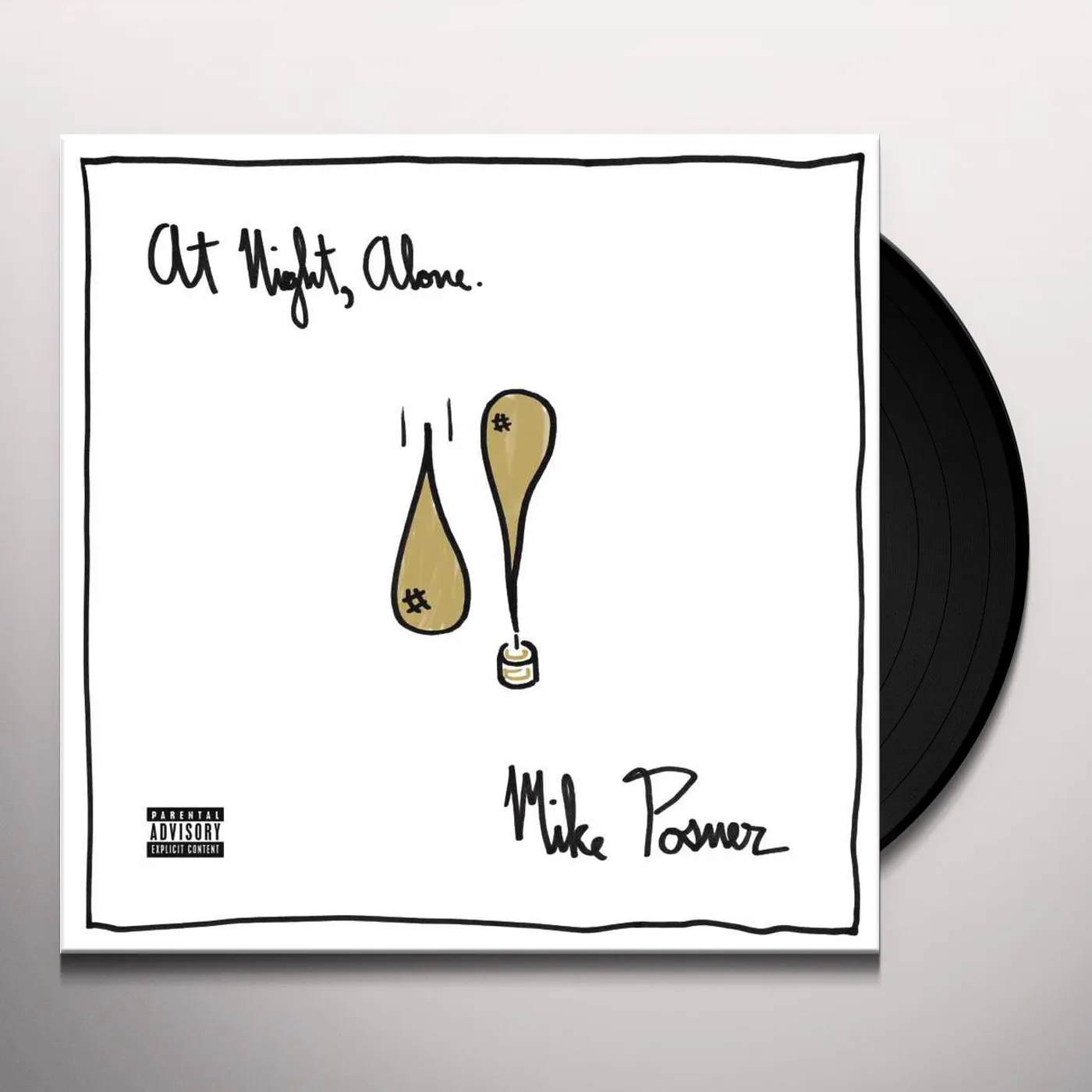 Mike Posner AT NIGHT ALONE Vinyl Record