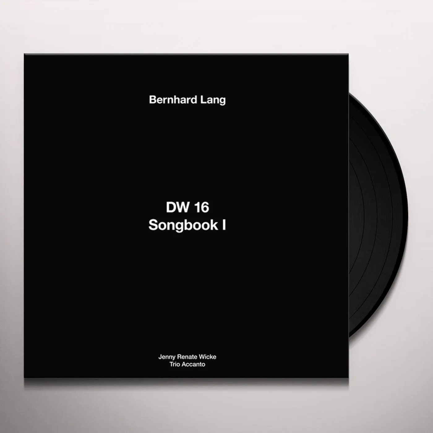 Bernhard Lang DW 16 / SONGBOOK I Vinyl Record