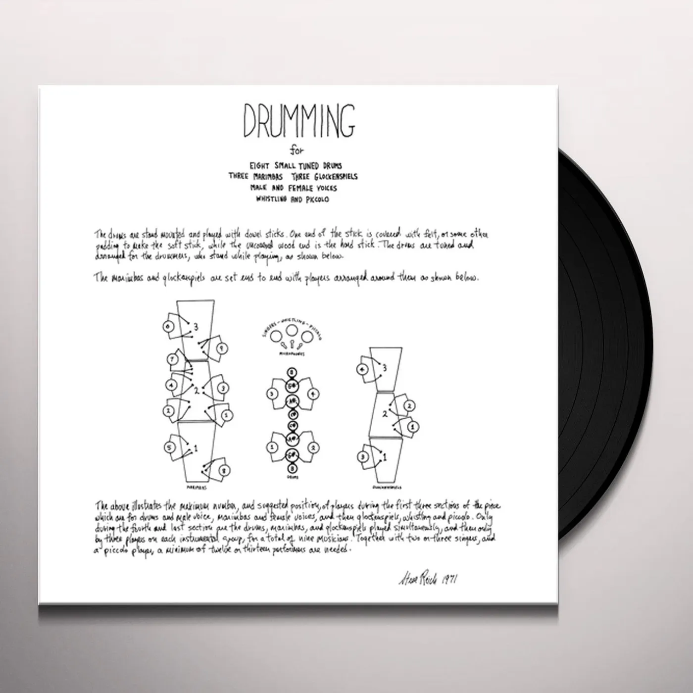 Steve Reich Drumming Vinyl Record