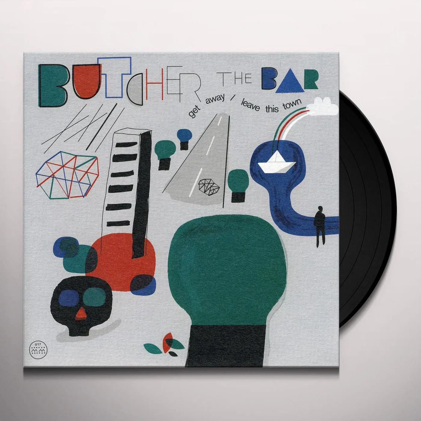 Butcher the Bar GET AWAY / LEAVE THIS TOWN Vinyl Record