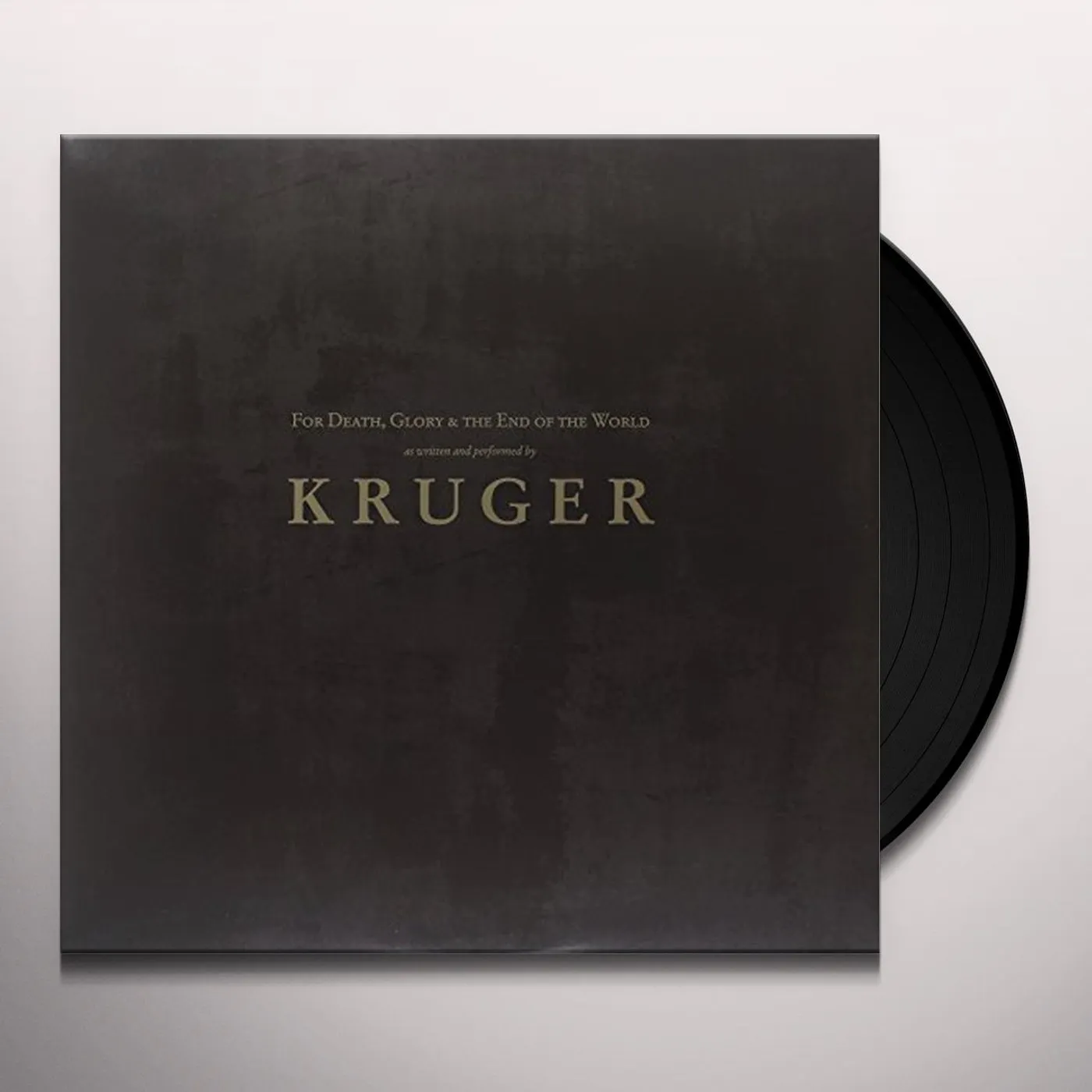 Kruger FOR DEATH GLORY / THE END OF THE WORLD Vinyl Record
