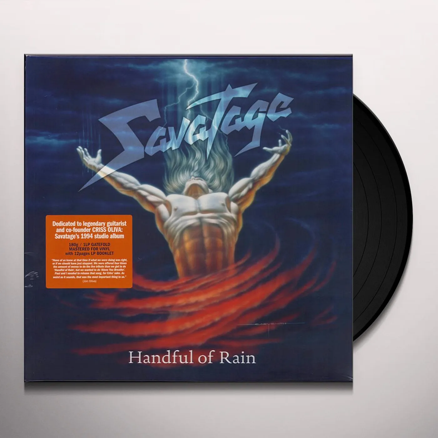 Savatage HANDFUL OF RAIN Vinyl Record