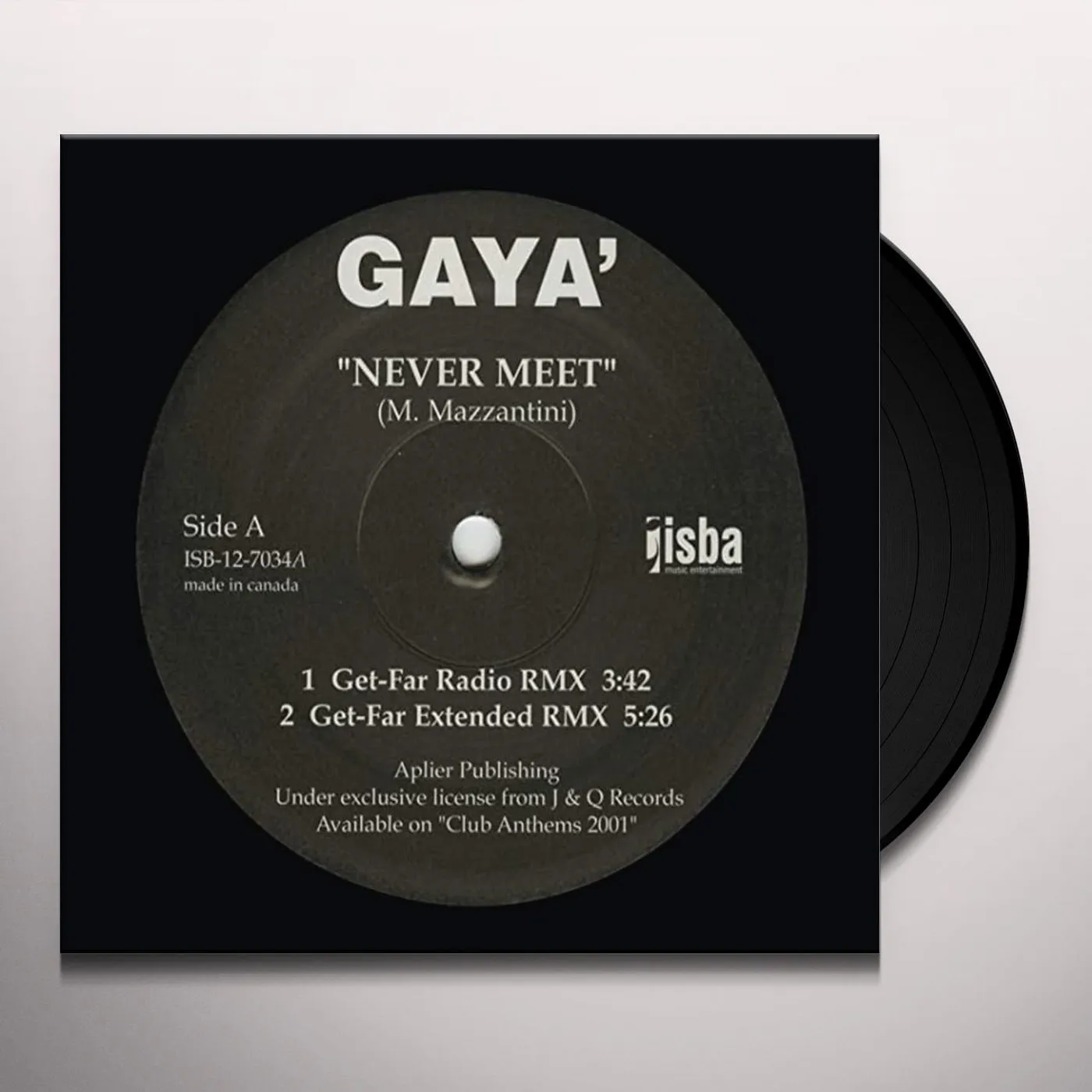 Gaya NEVER MEET / SEX MACHINE Vinyl Record
