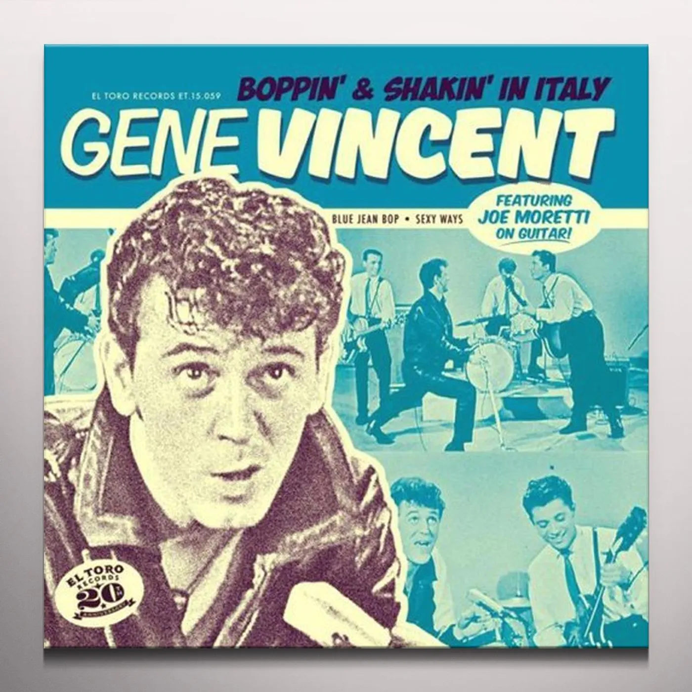 Gene Vincent BOPPIN & SHAKIN IN ITALY Vinyl Record