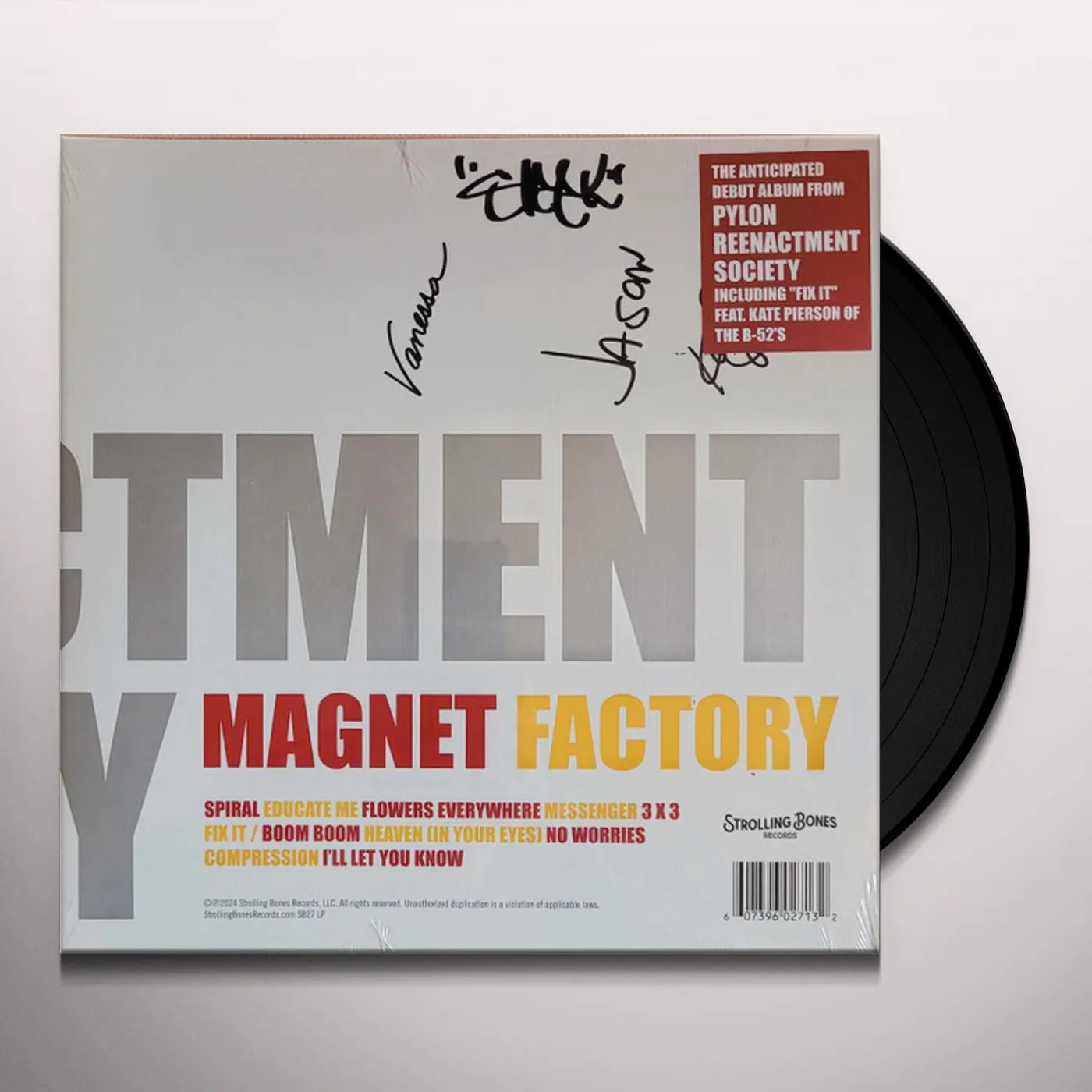 Pylon Reenactment Society MAGNET FACTORY (SIGNED) Vinyl Record