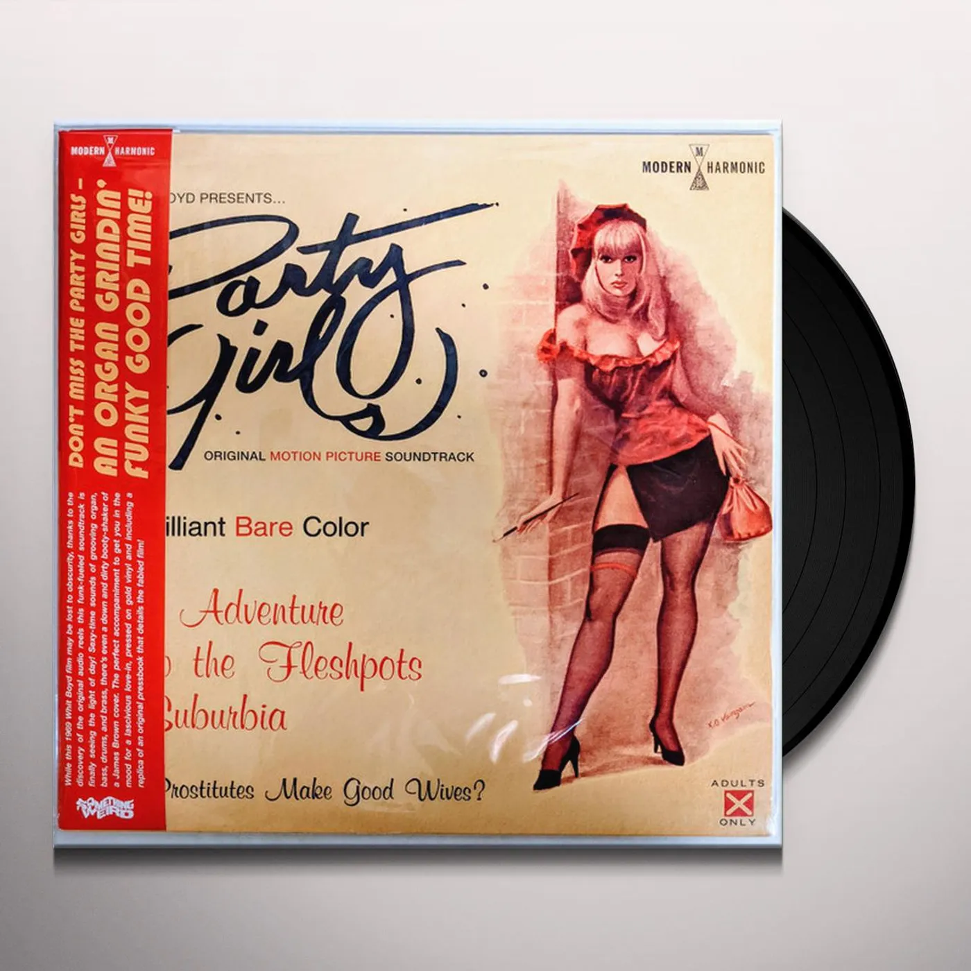 The Whit Boyd Combo PARTY GIRLS Original Soundtrack (GOLD VINYL/PRESSBOOK REPLICA INSERT) Vinyl Record