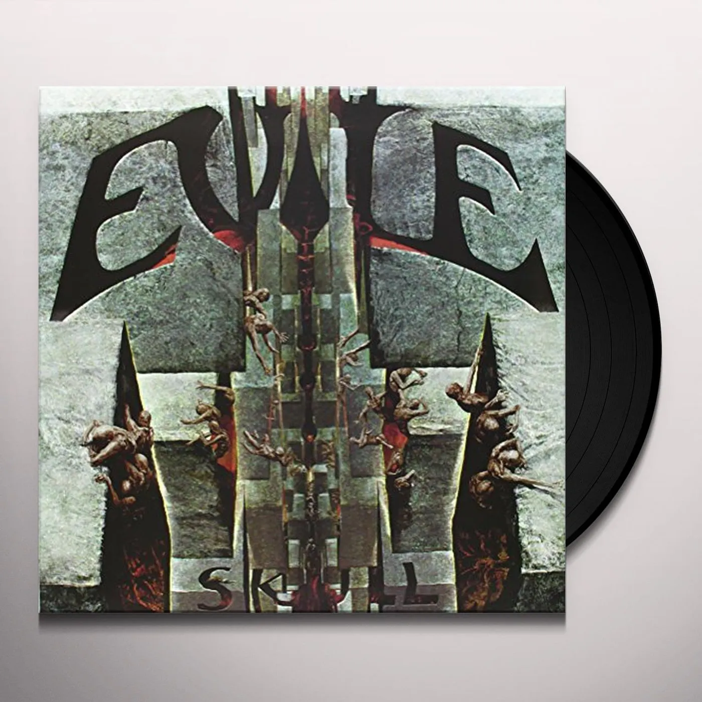 Evile Skull Vinyl Record