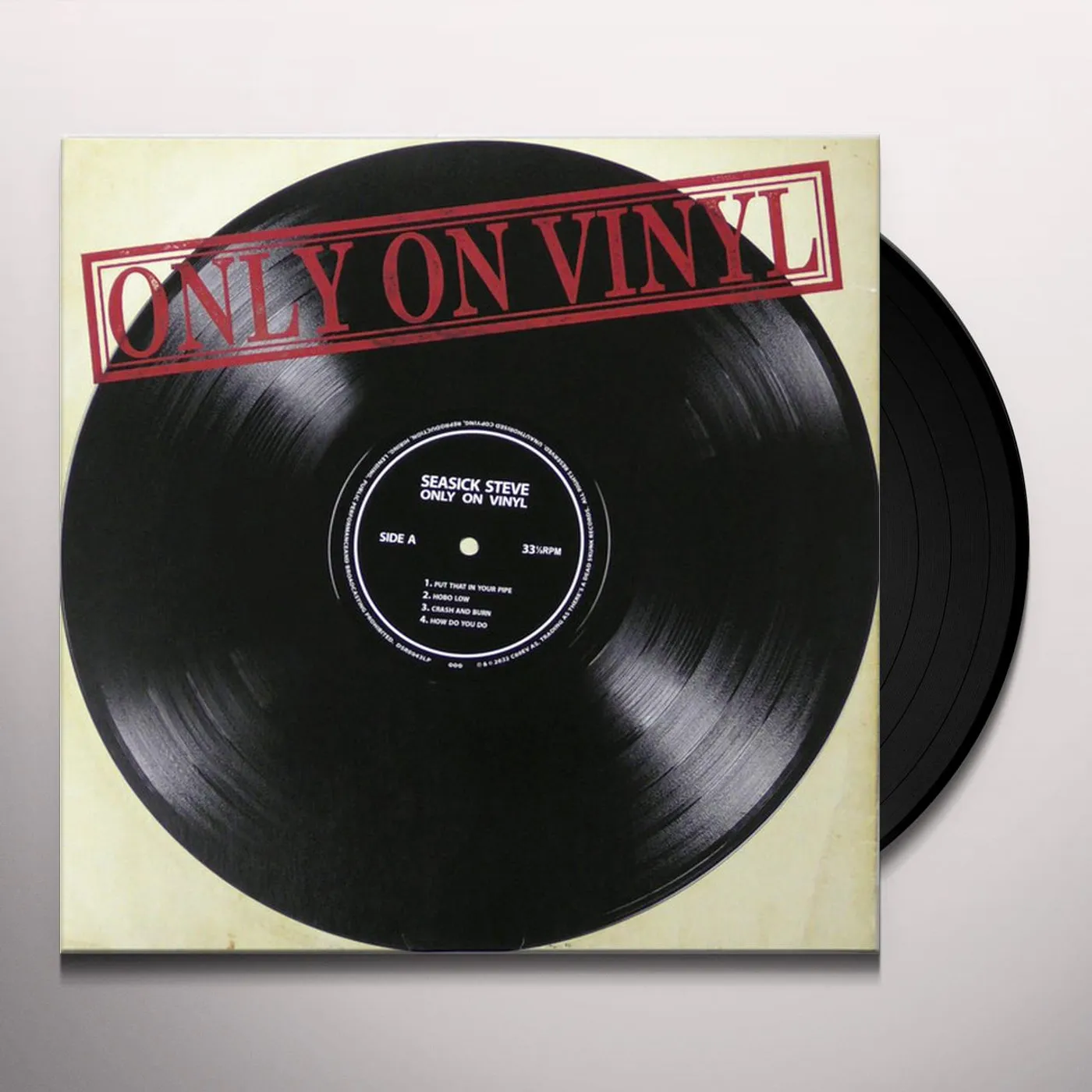 Seasick Steve ONLY ON VINYL (BLUE VINYL) (AMS EXCLUSIVE) Vinyl Record