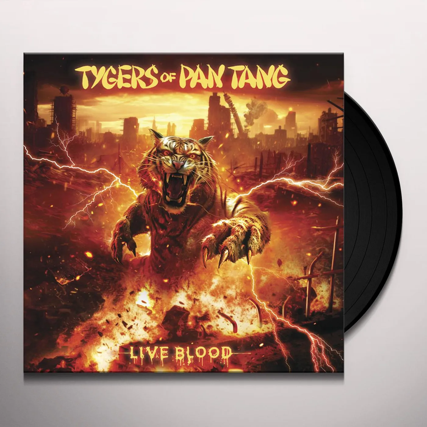 Tygers Of Pan Tang LIVE BLOOD Vinyl Record