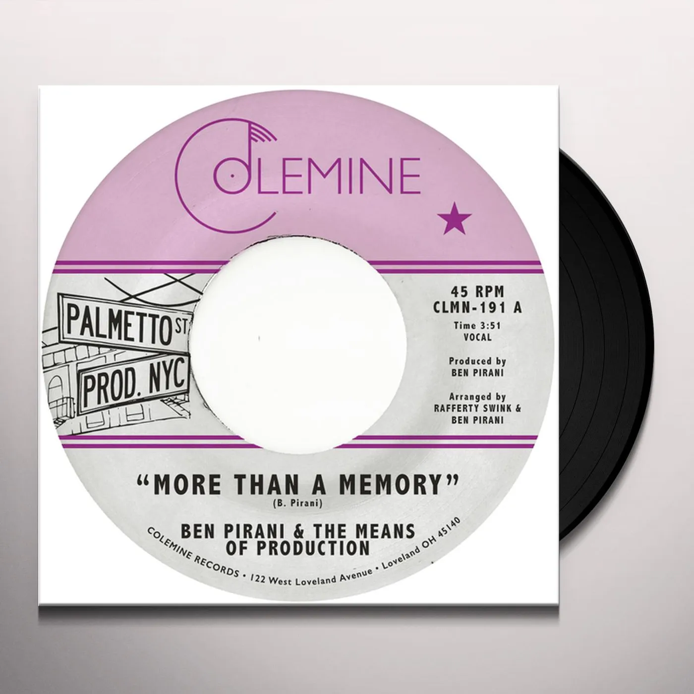 Ben Pirani More Than A Memory Vinyl Record