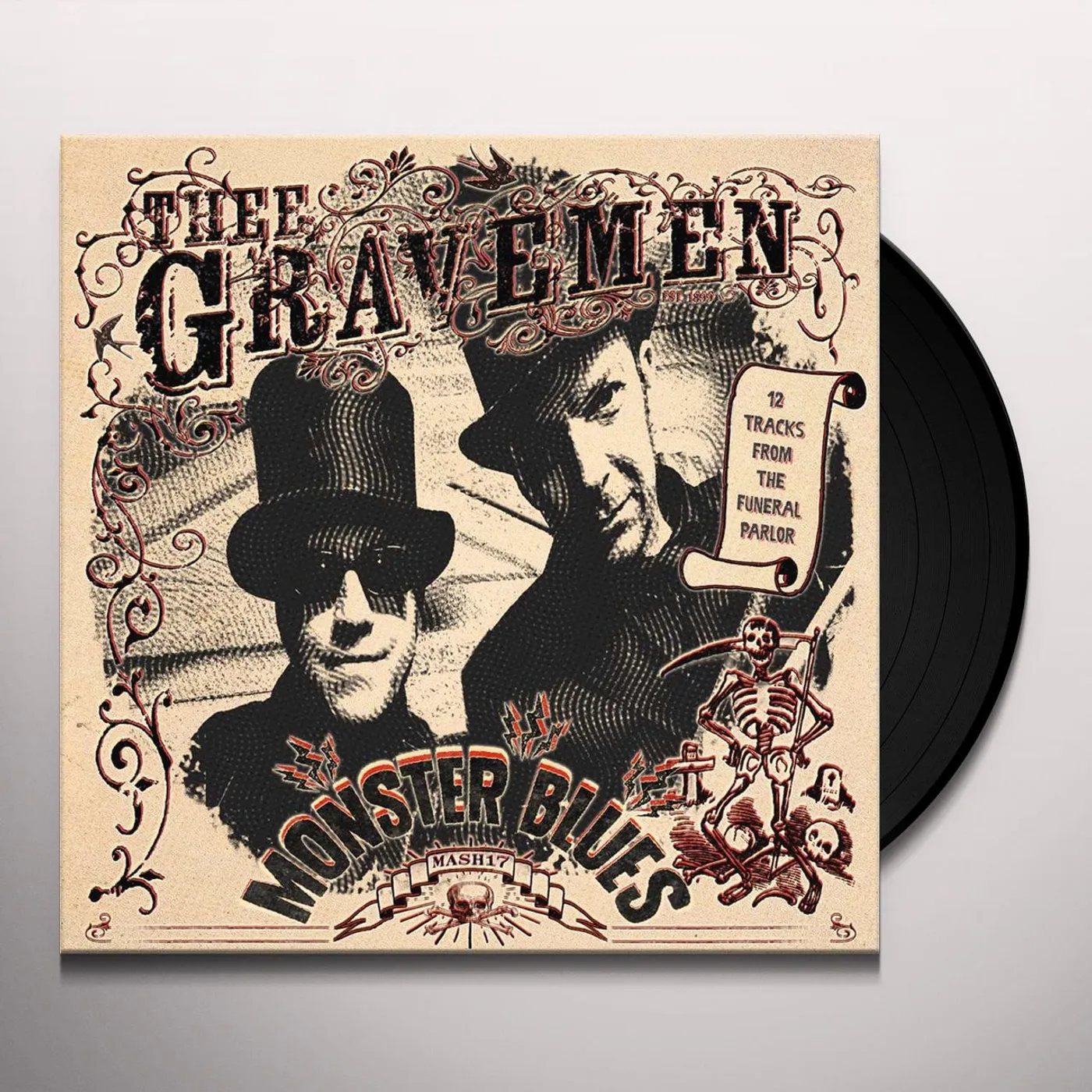 Thee Gravemen MONSTER BLUES Vinyl Record