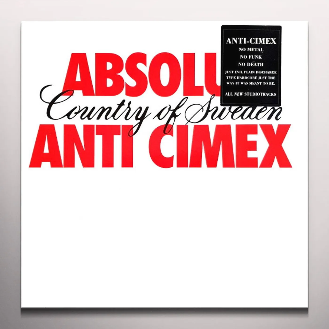 Anti Cimex Absolut Country of Sweden Vinyl Record