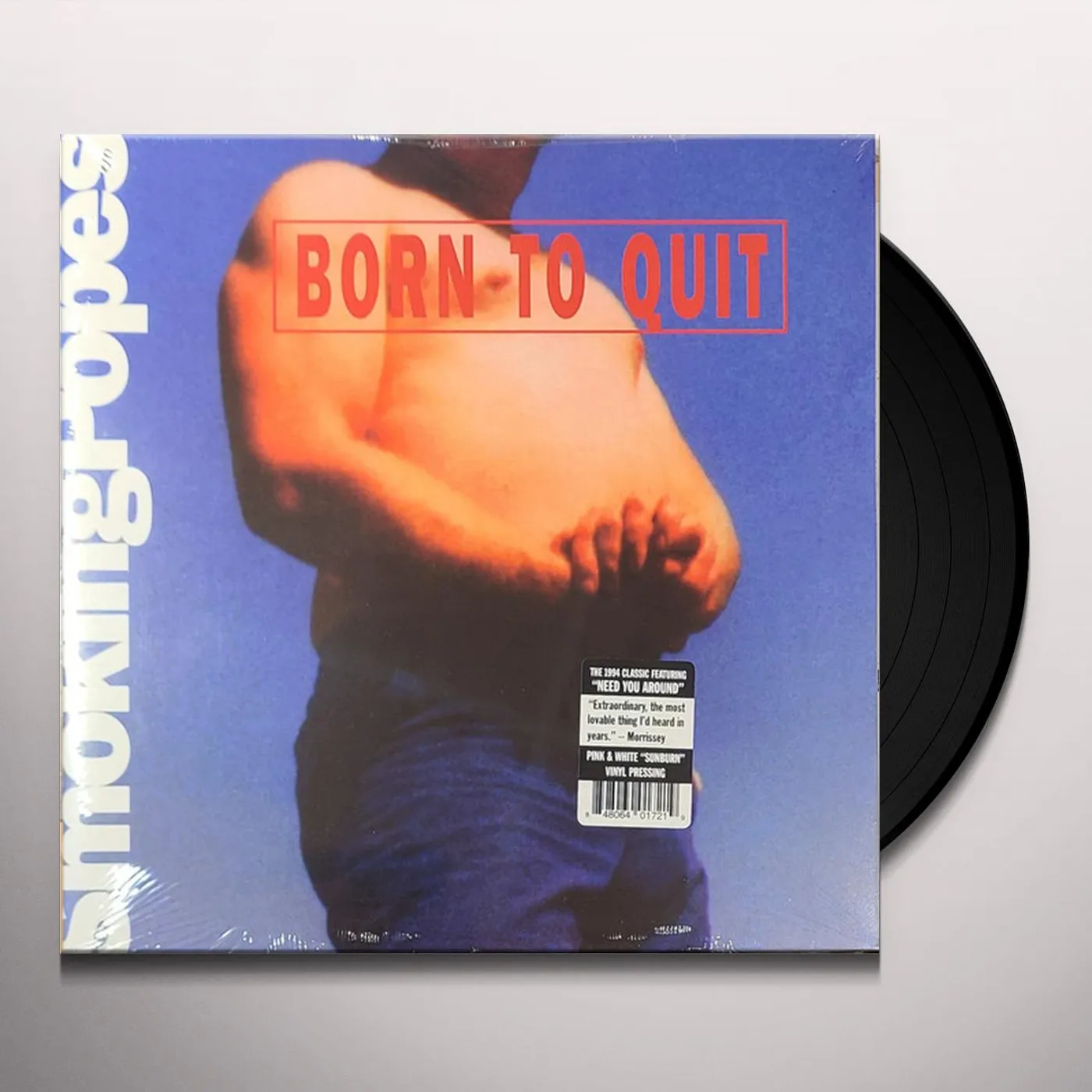 Smoking Popes BORN TO QUIT (PINK & WHITE SUNBURN VINYL) Vinyl Record