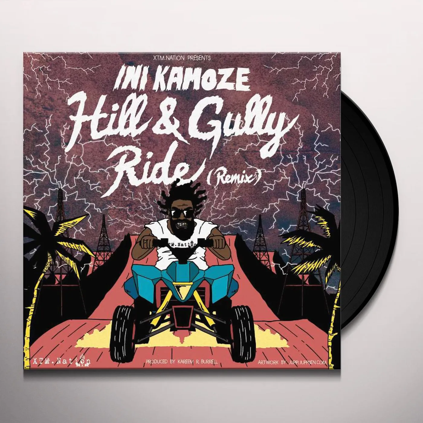 iNi Kamoze HILL & GULLY RIDE REMIX Vinyl Record