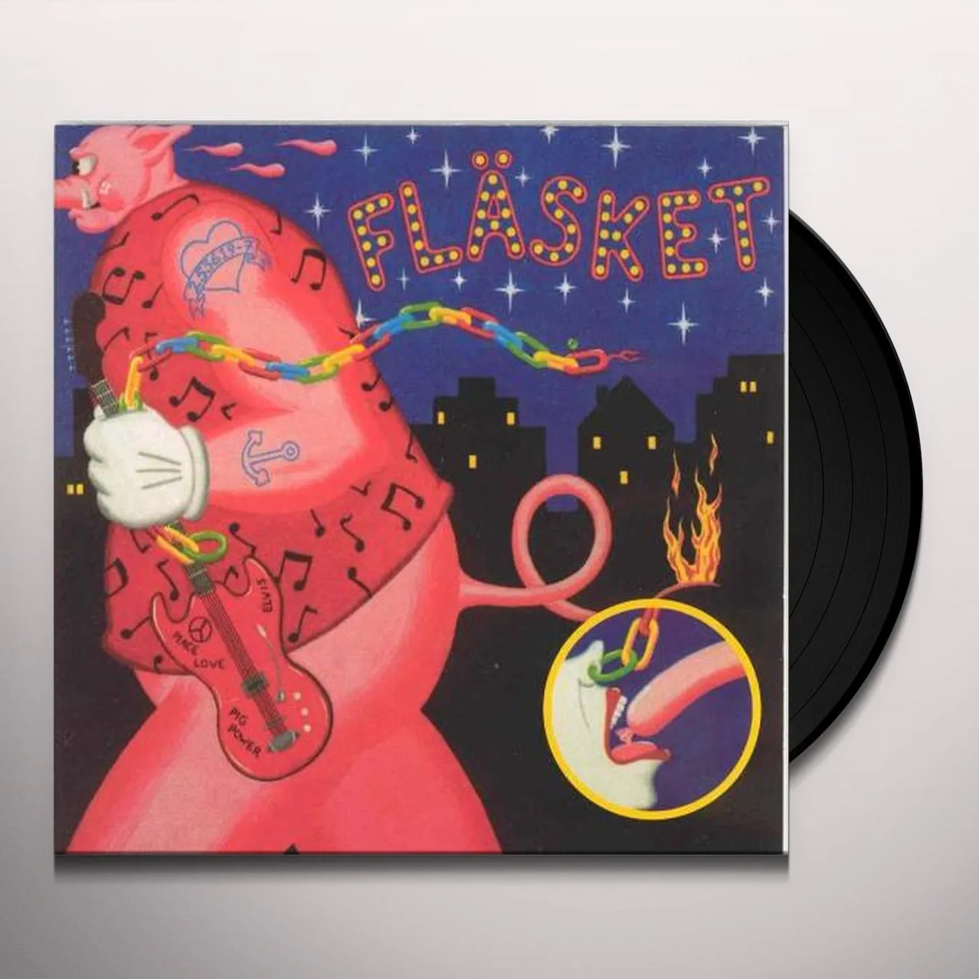 Fläsket brinner FLASKET - FARGAD VINYL Vinyl Record