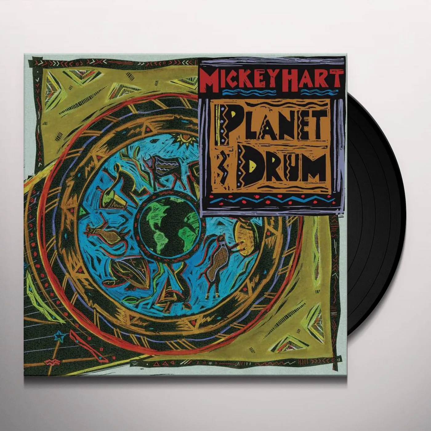 Mickey Hart Planet Drum Vinyl Record