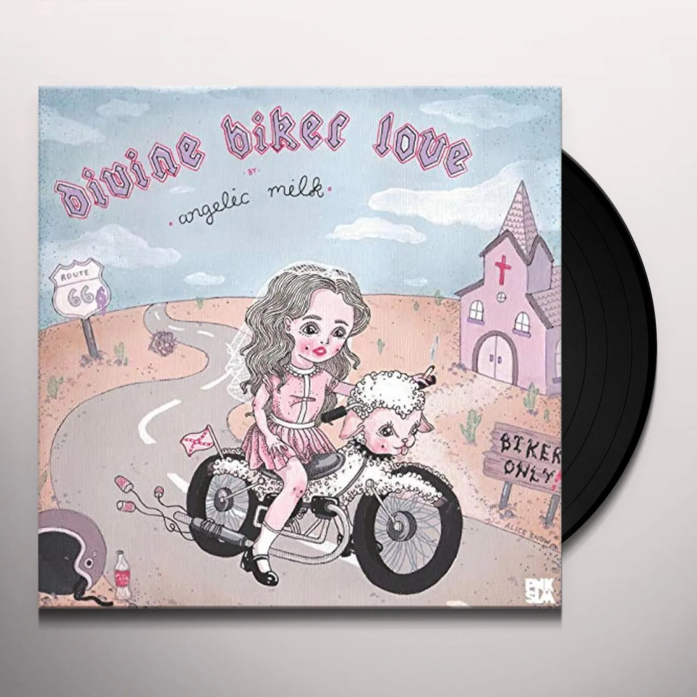 angelic milk Divine Biker Love Vinyl Record