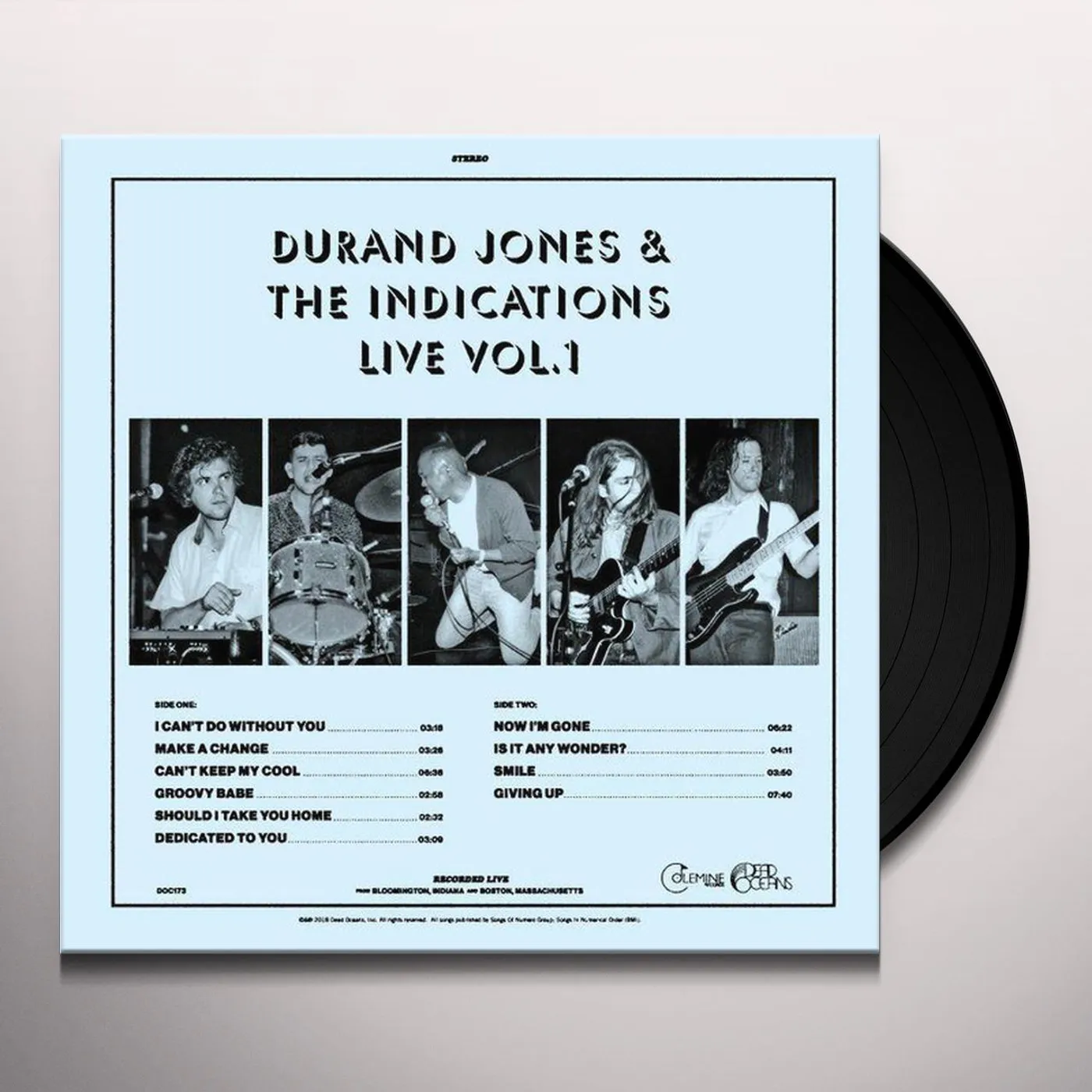 DURAND JONES & THE INDICATIONS: LIVE VOL. 1 Vinyl Record