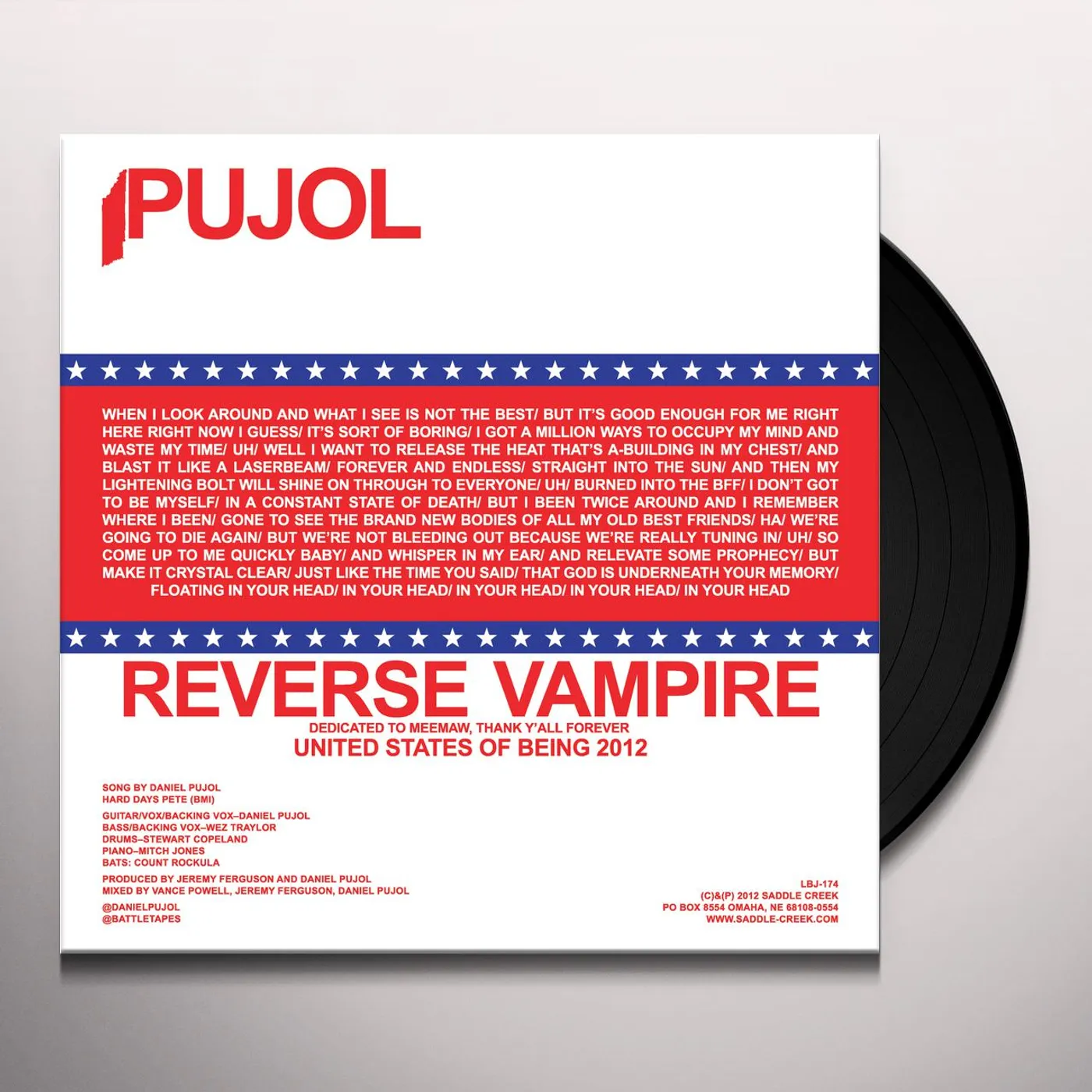 Pujol Reverse Vampire Vinyl Record