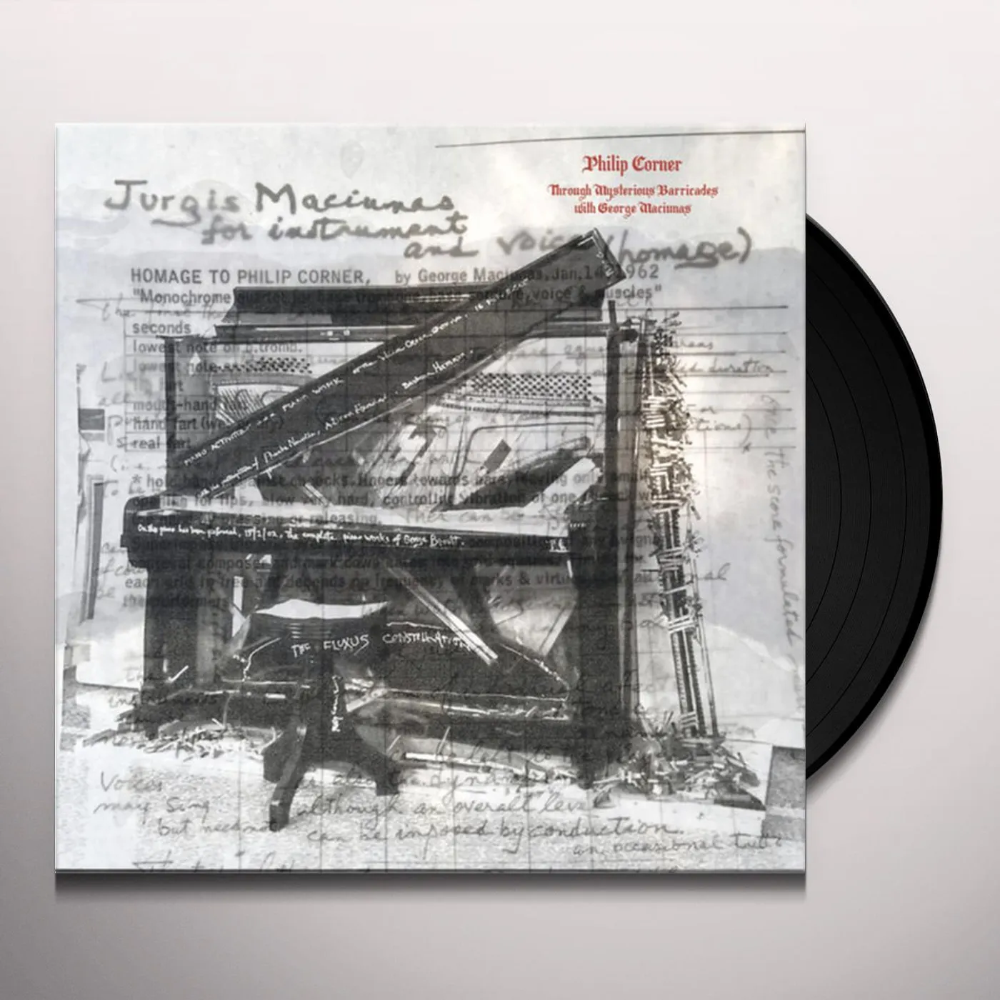 Philip Corner THROUGH MYSTERIOUS BARRICADES WITH GEORGE MACIUNAS Vinyl Record