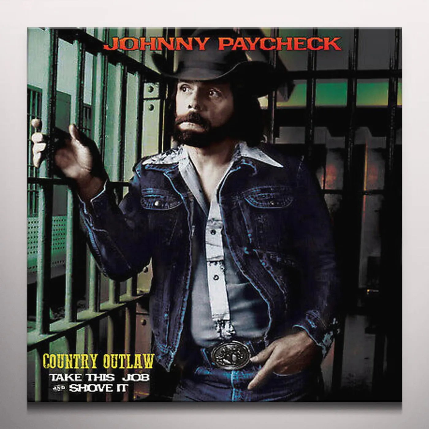 Johnny Paycheck COUNRY OUTLAW - TAKE THIS JOB & SHOVE IT Vinyl Record - Gold Disc