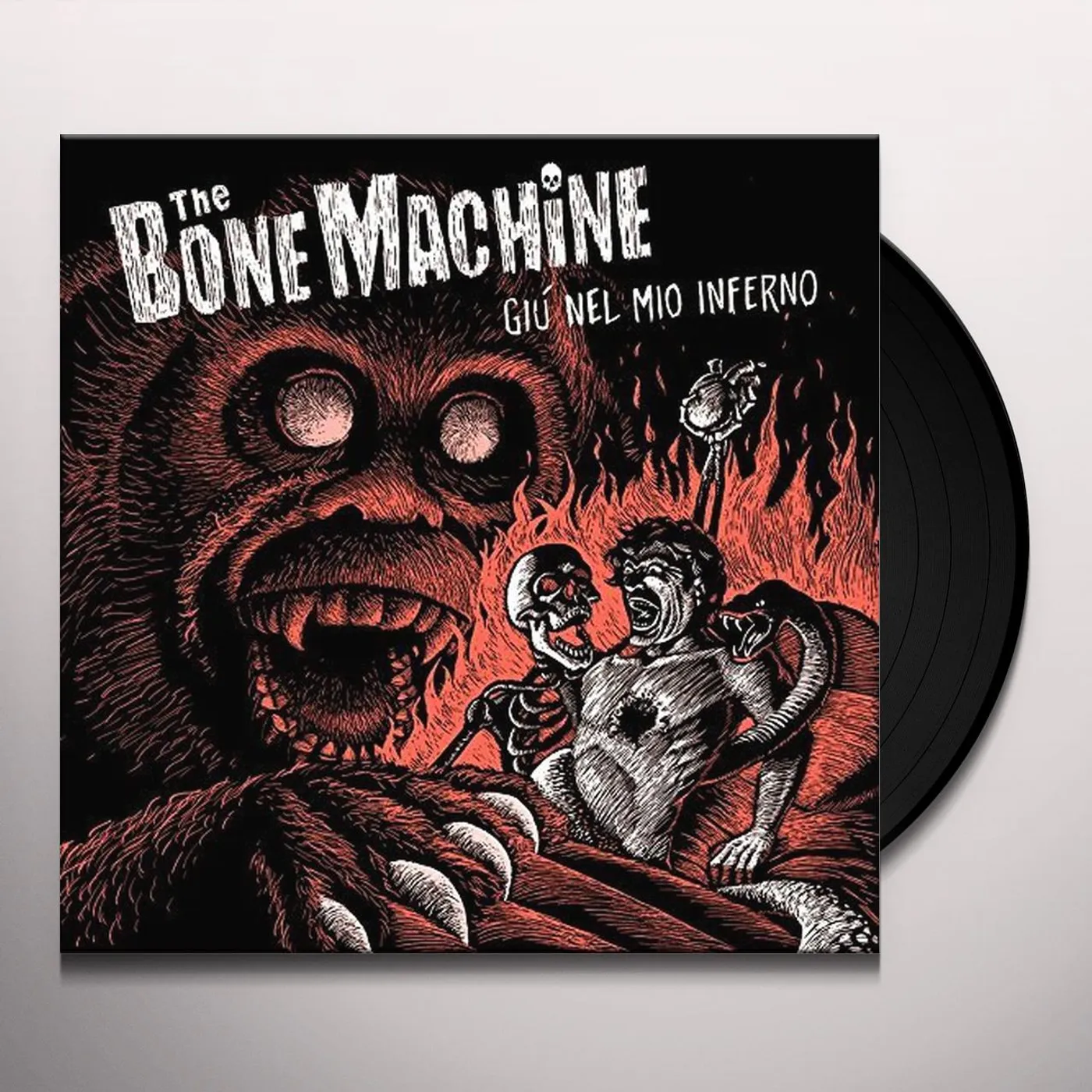 The Bone Machine GIU NEL MIO INFERNO Vinyl Record