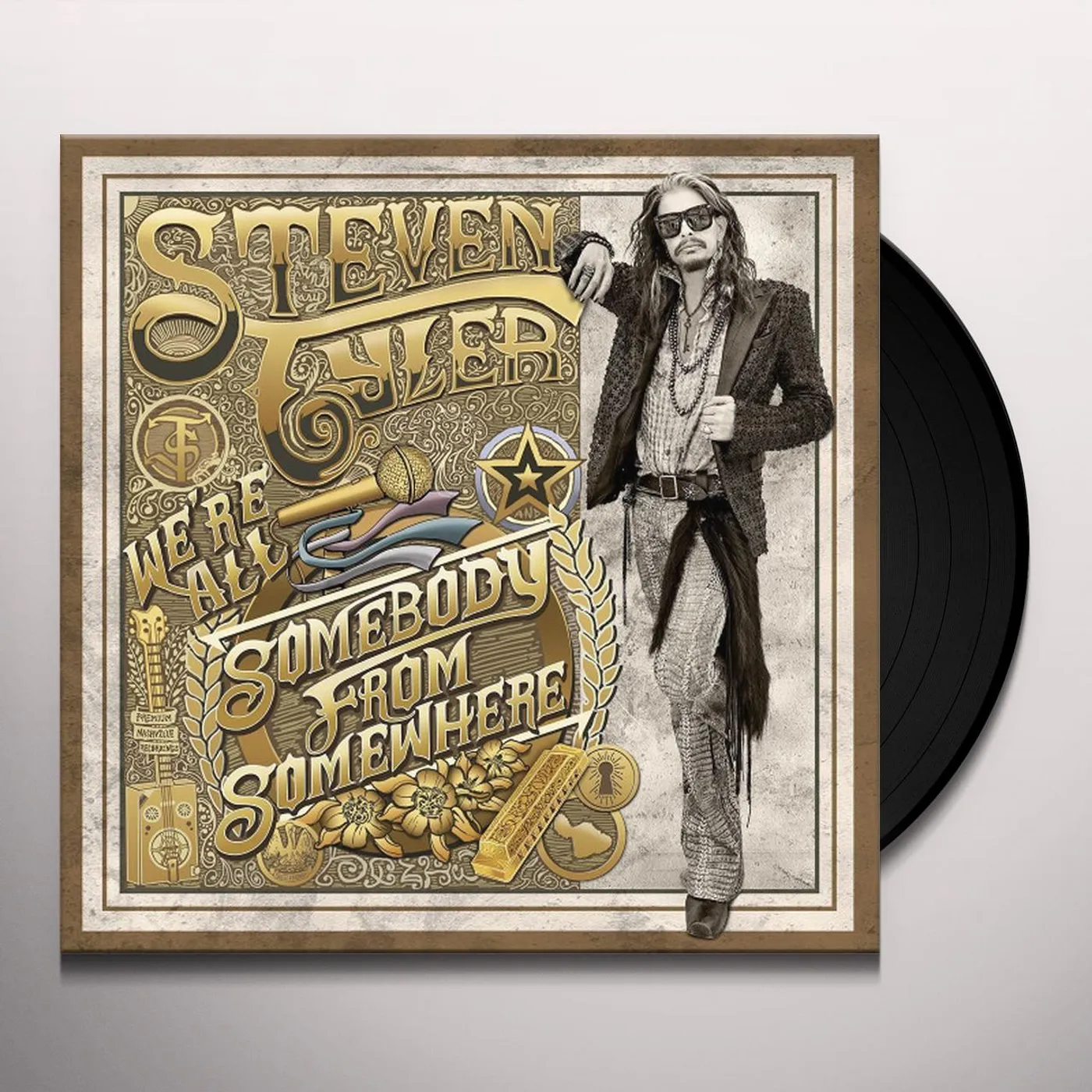 Steven Tyler WE'RE ALL SOMEBODY FROM SOMEWHERE Vinyl Record