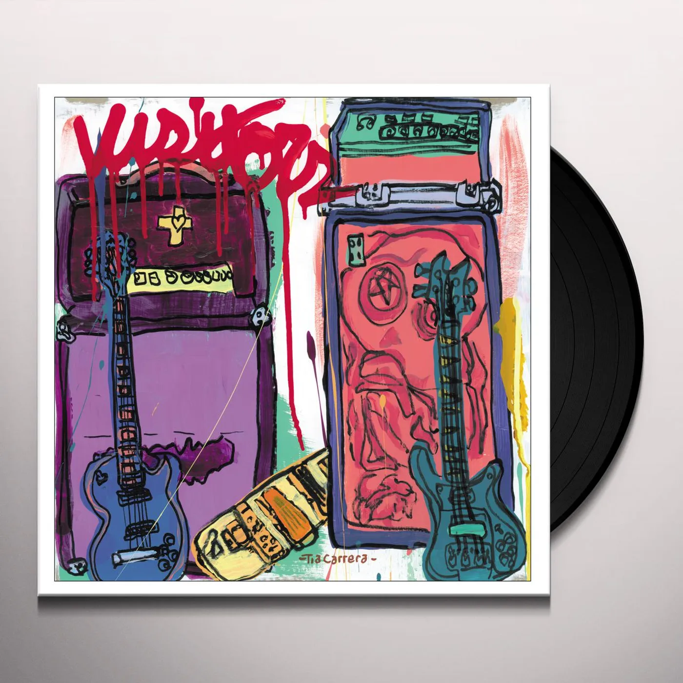 Tia Carrera Visitors/Early Purple Vinyl Record