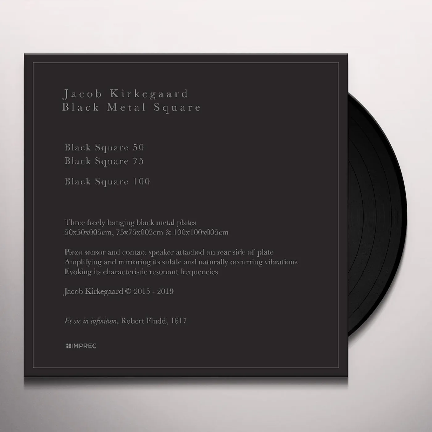 Jacob Kirkegaard BLACK METAL SQUARE Vinyl Record