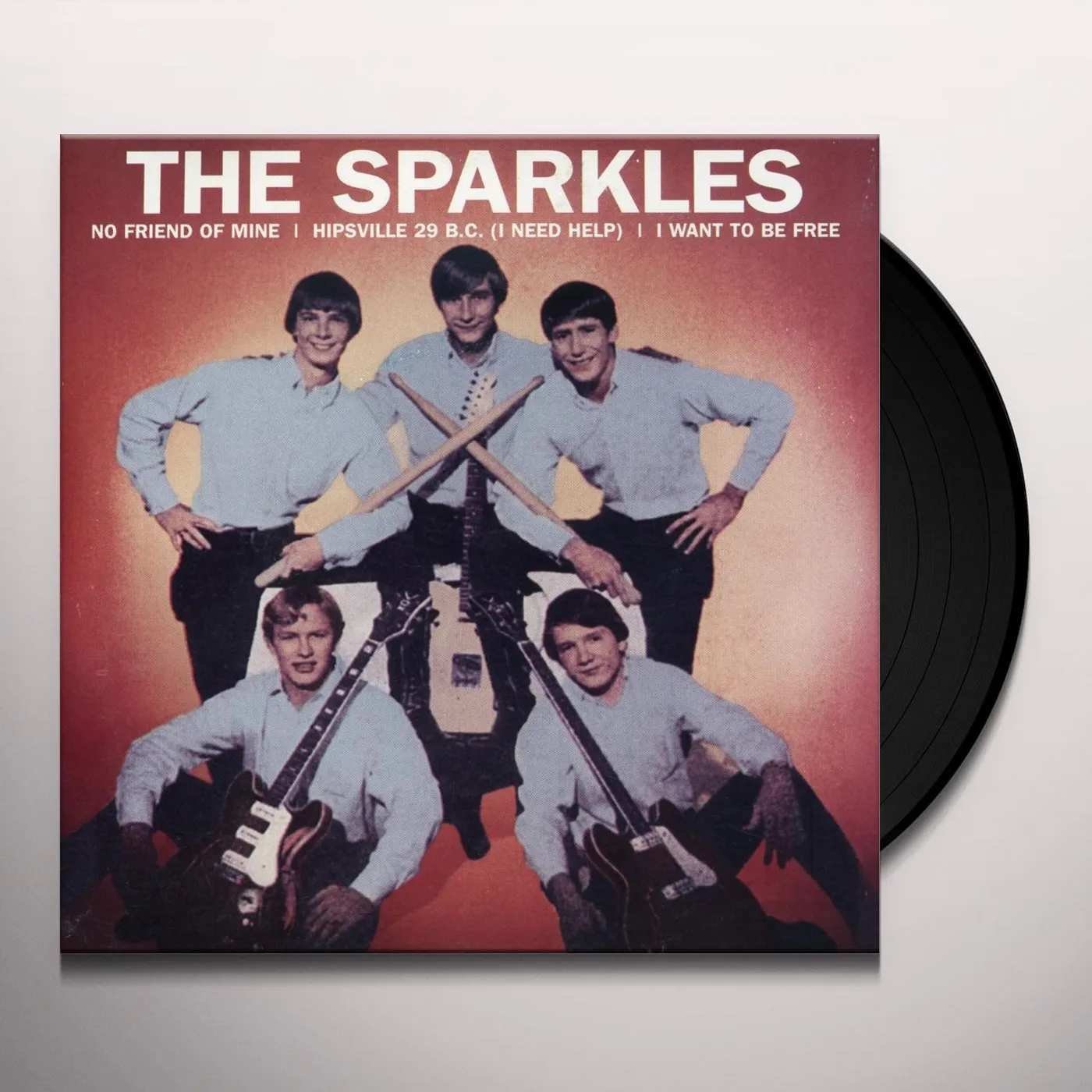 Sparkles NO FRIEND OF MINE: HIPSVILLE 29 B.C. / I WANT TO Vinyl Record