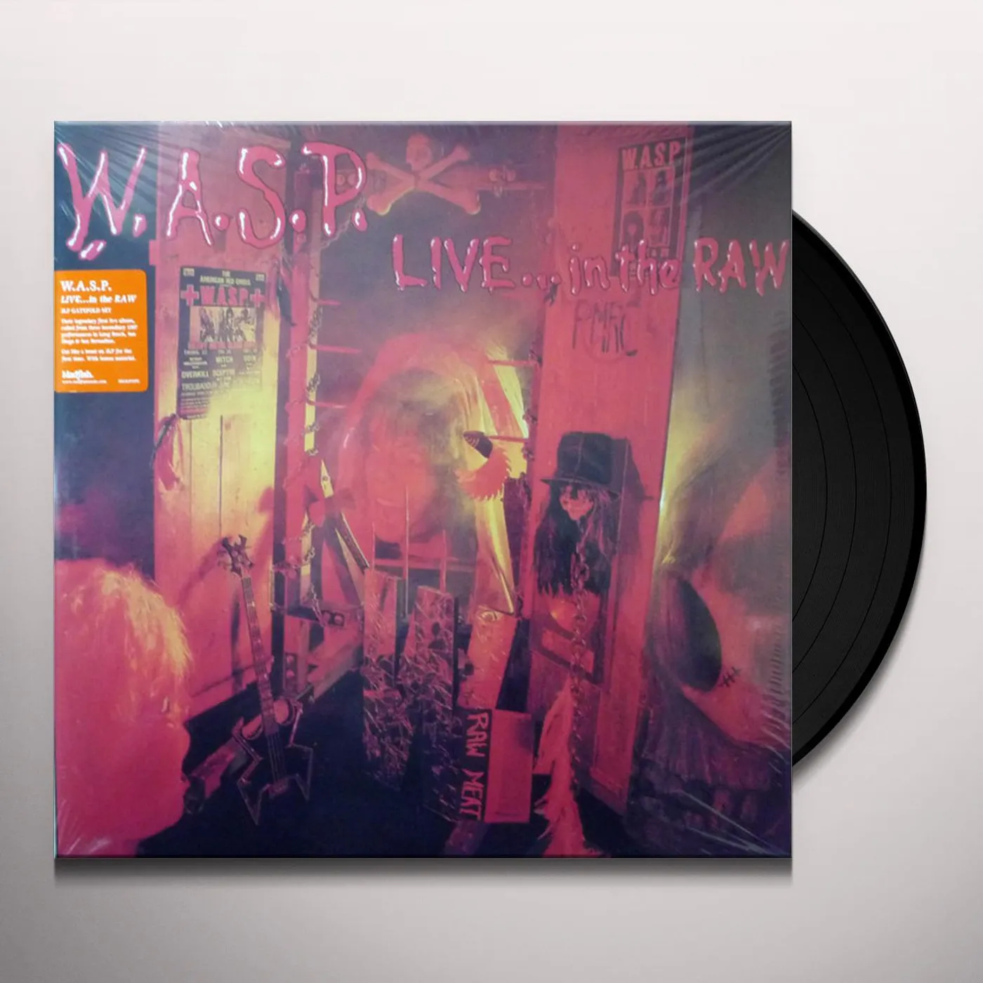 W.A.S.P. LIVE IN THE RAW Vinyl Record