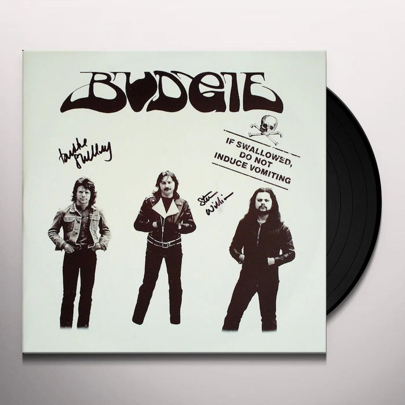 Budgie IF SWALLOWED DO NOT INDUCE VOMITING Vinyl Record