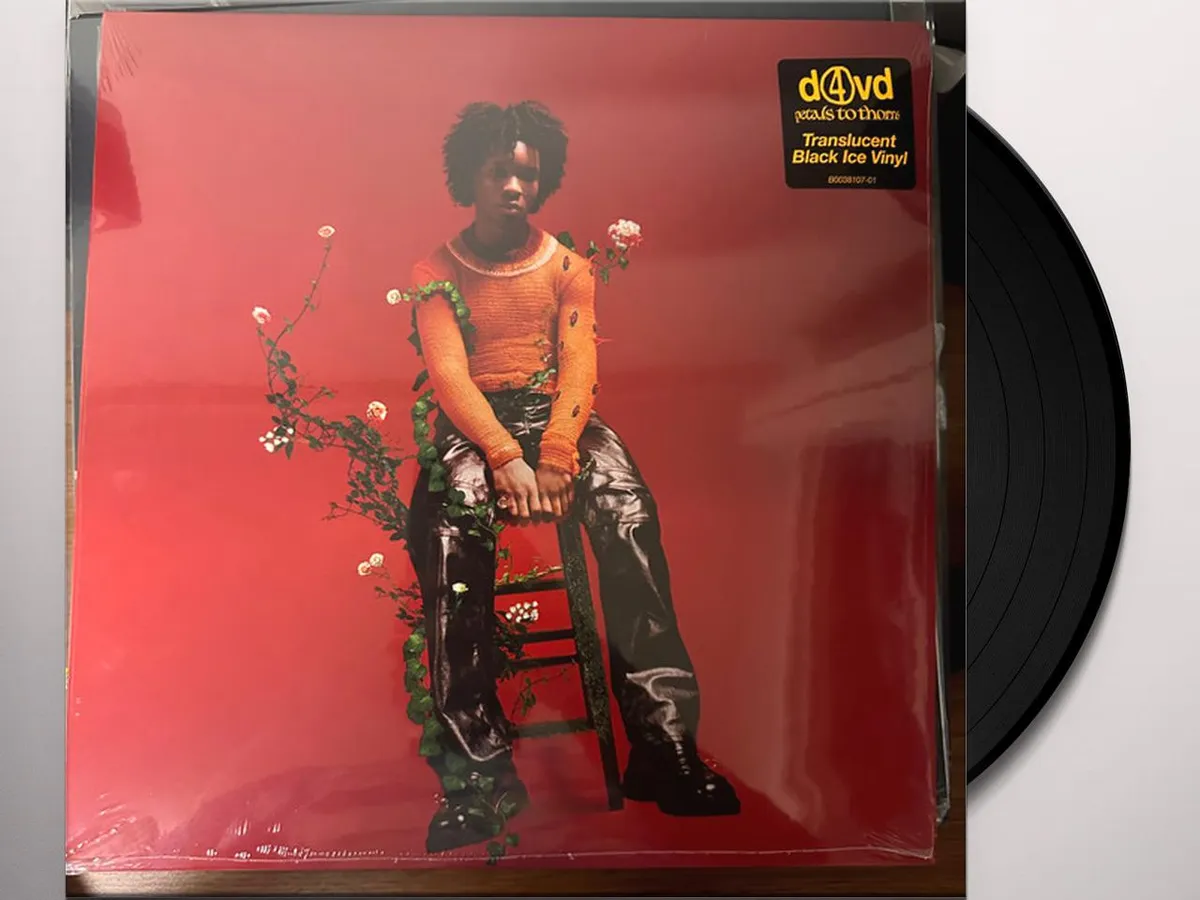 d4vd PETALS TO THORNS (TRANSLUCENT BLACK ICE VINYL) Vinyl Record