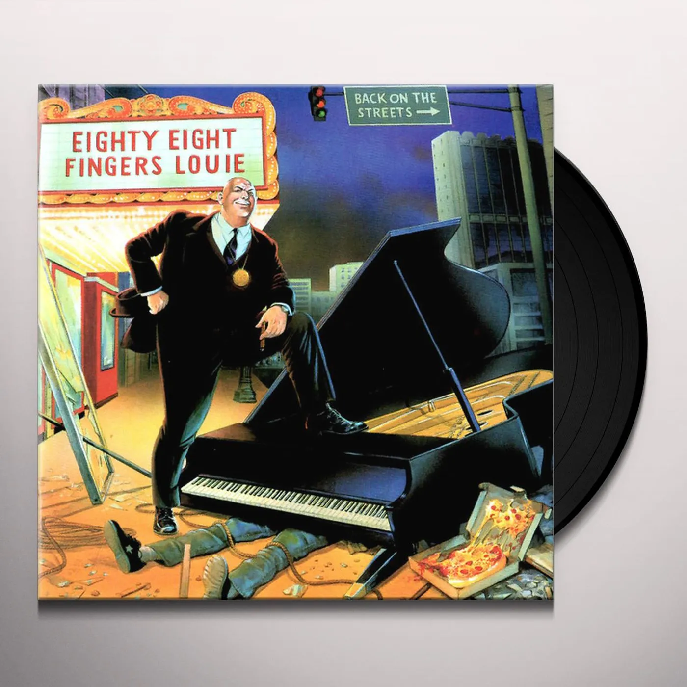88 Fingers Louie BACK ON THE STREETS (REMIXED & REMASTERED) (BLUE VINYL) Vinyl Record