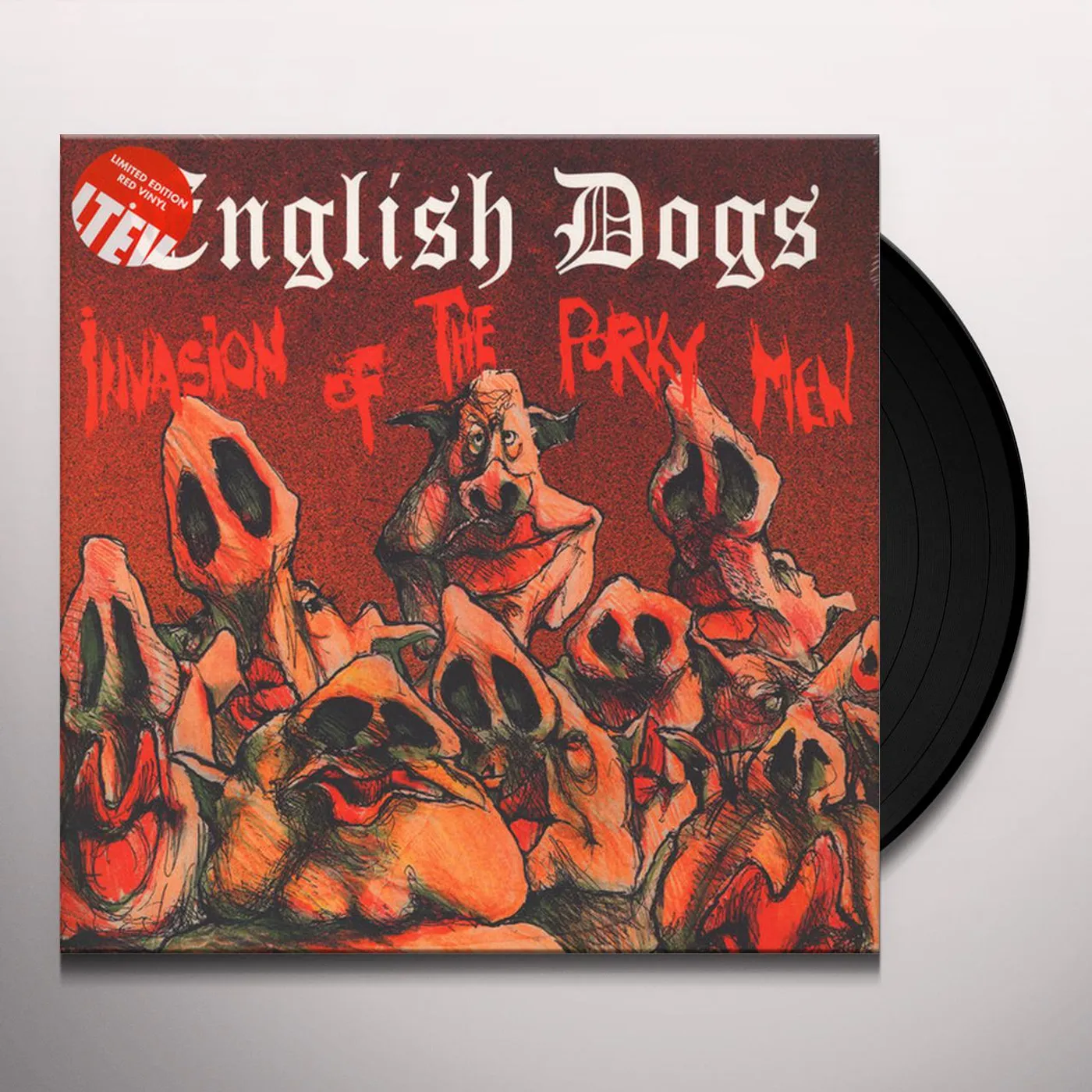 English Dogs INVASION OF THE PORKY MEN Vinyl Record