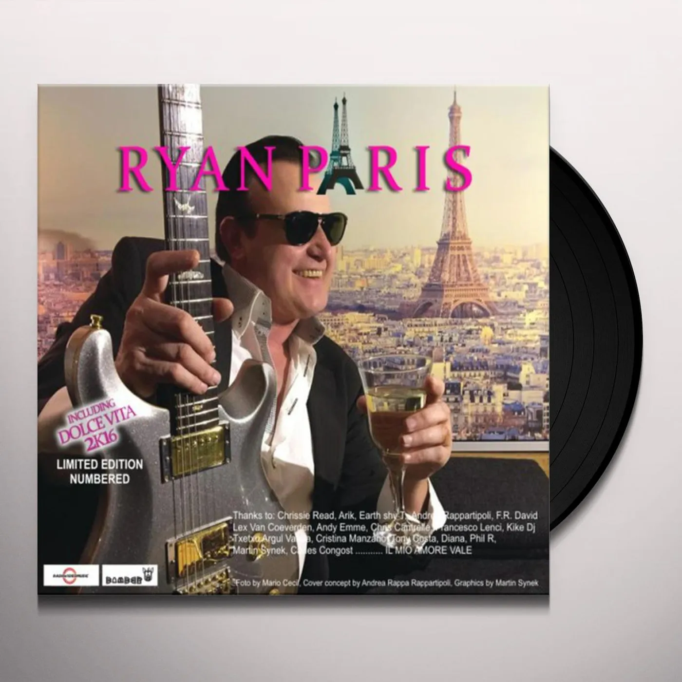 Ryan Paris YOU'RE MY LIFE / DOLCE VITA 2K16 Vinyl Record