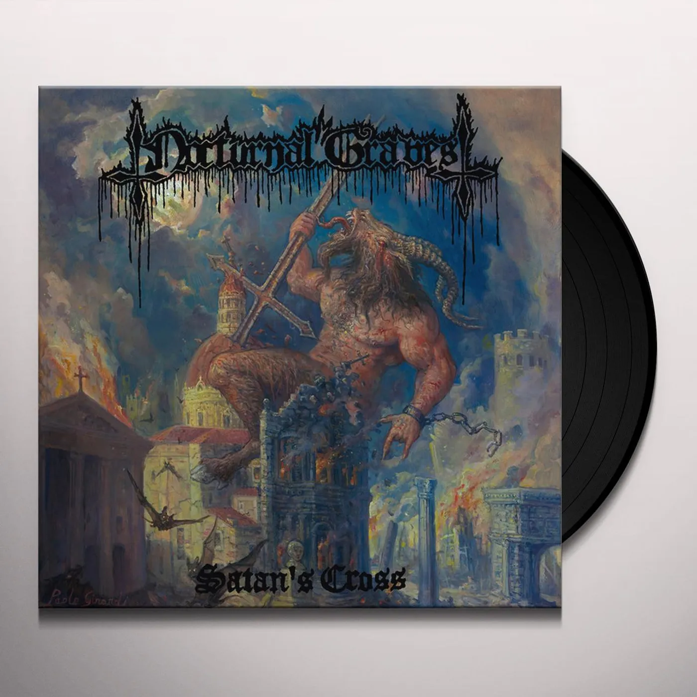 Nocturnal Graves Satan's Cross Vinyl Record