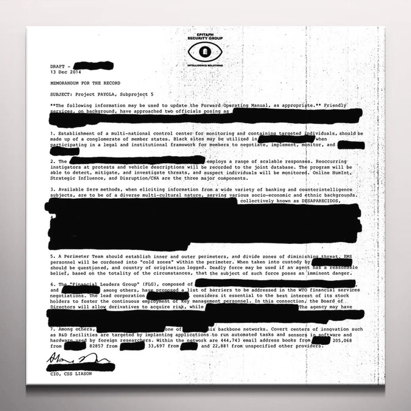 Desaparecidos Payola Vinyl Record