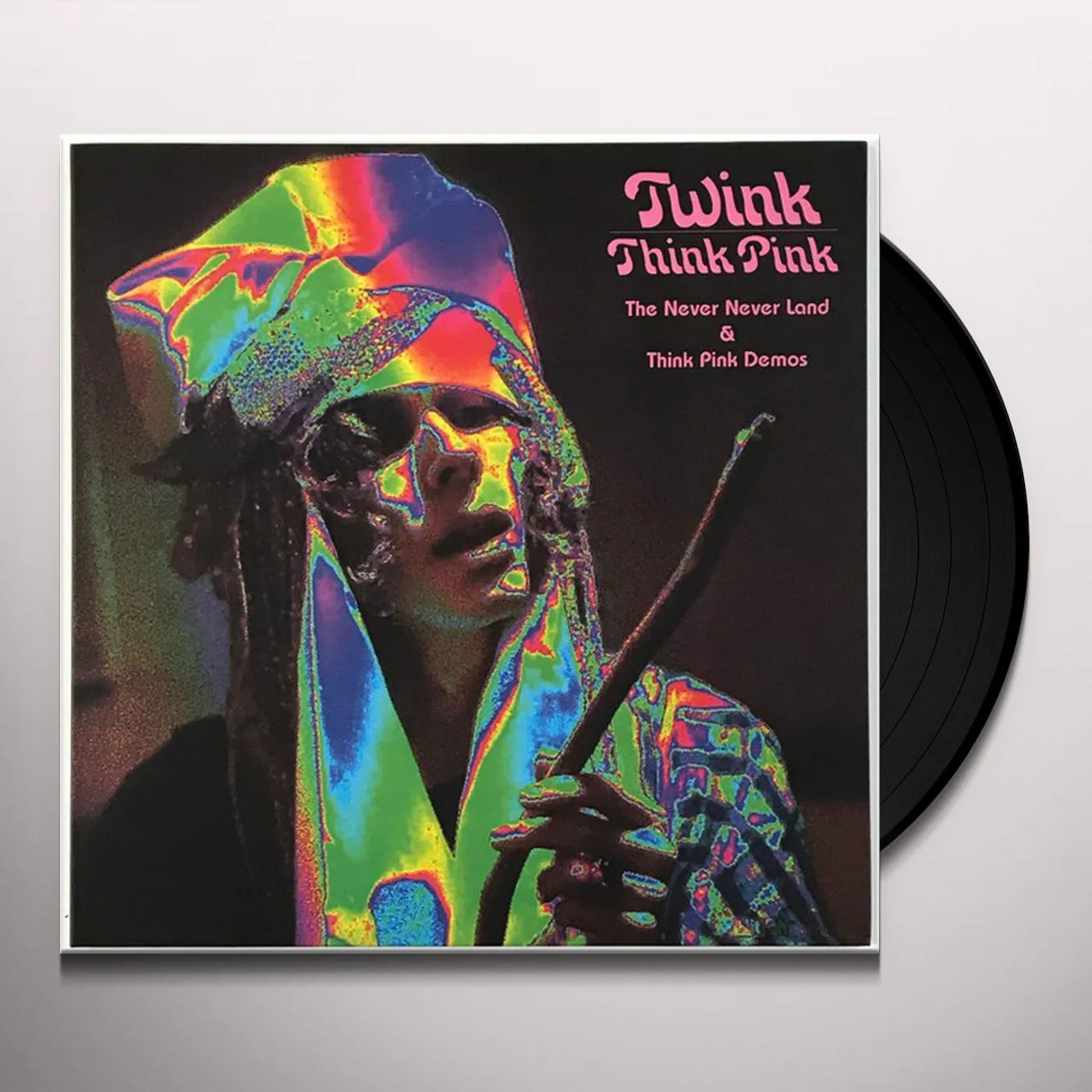 Twink NEVER NEVER LAND & THINK PINK DEMO Vinyl Record