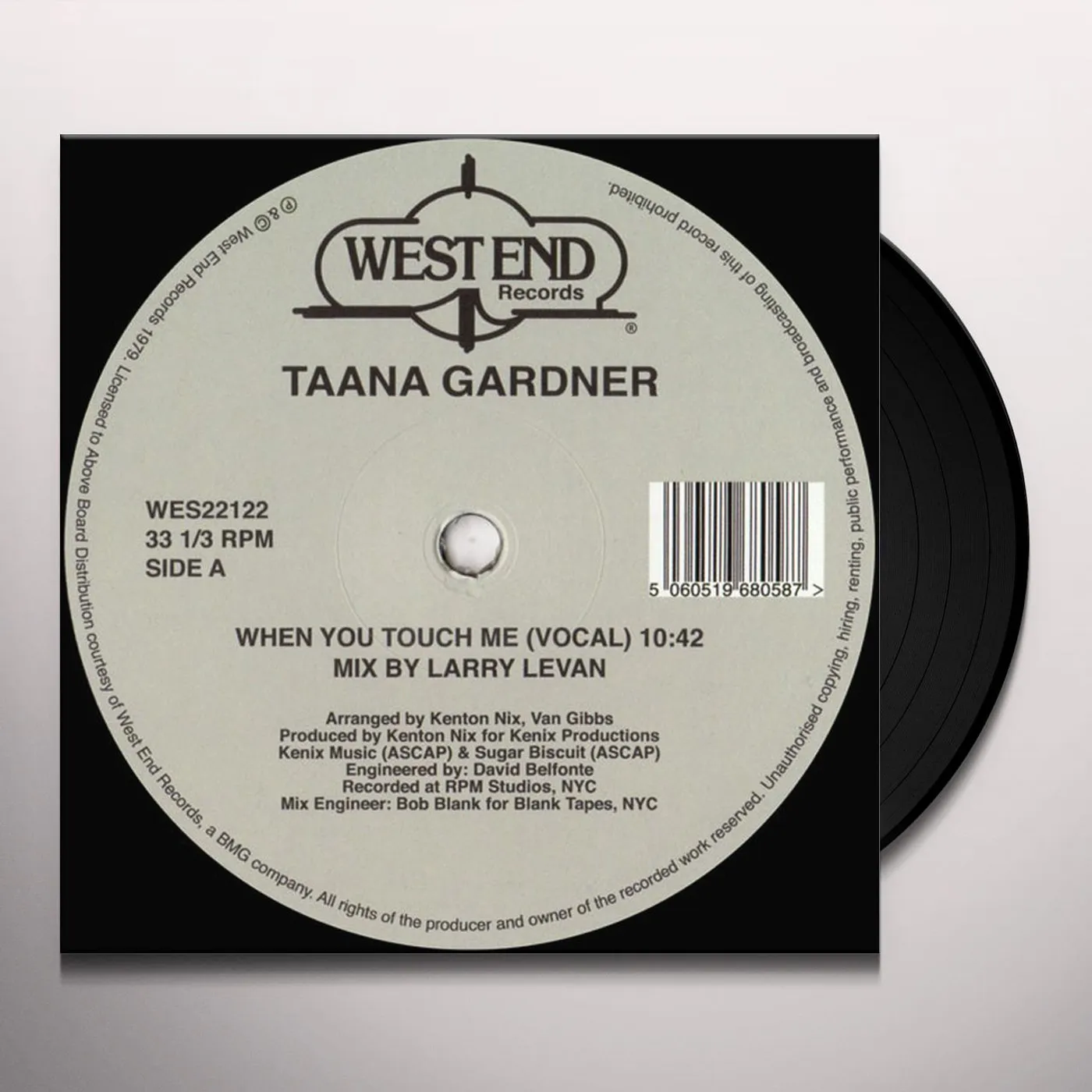 Taana Gardner When You Touch Me Vinyl Record