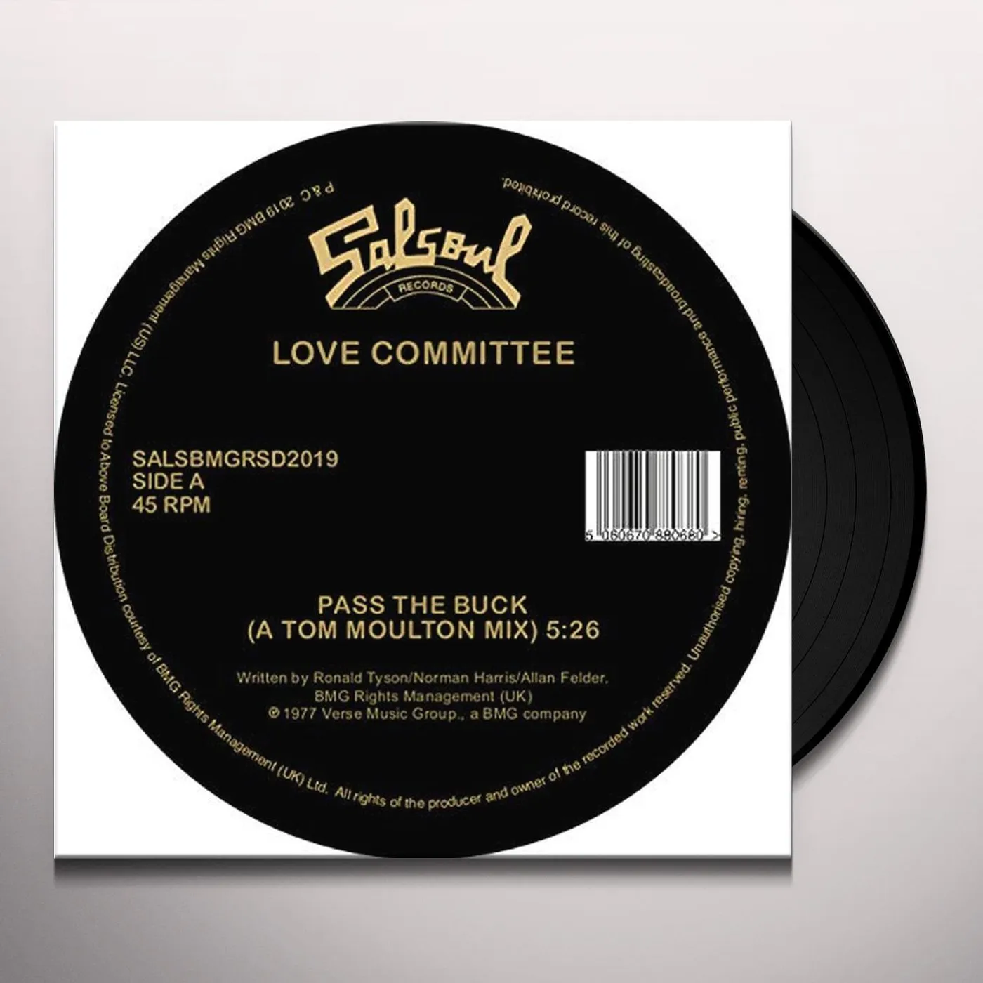 Love Committee PASS THE BUCK (TOM MOULTON MIX / JOE CLAUSSELL) Vinyl Record