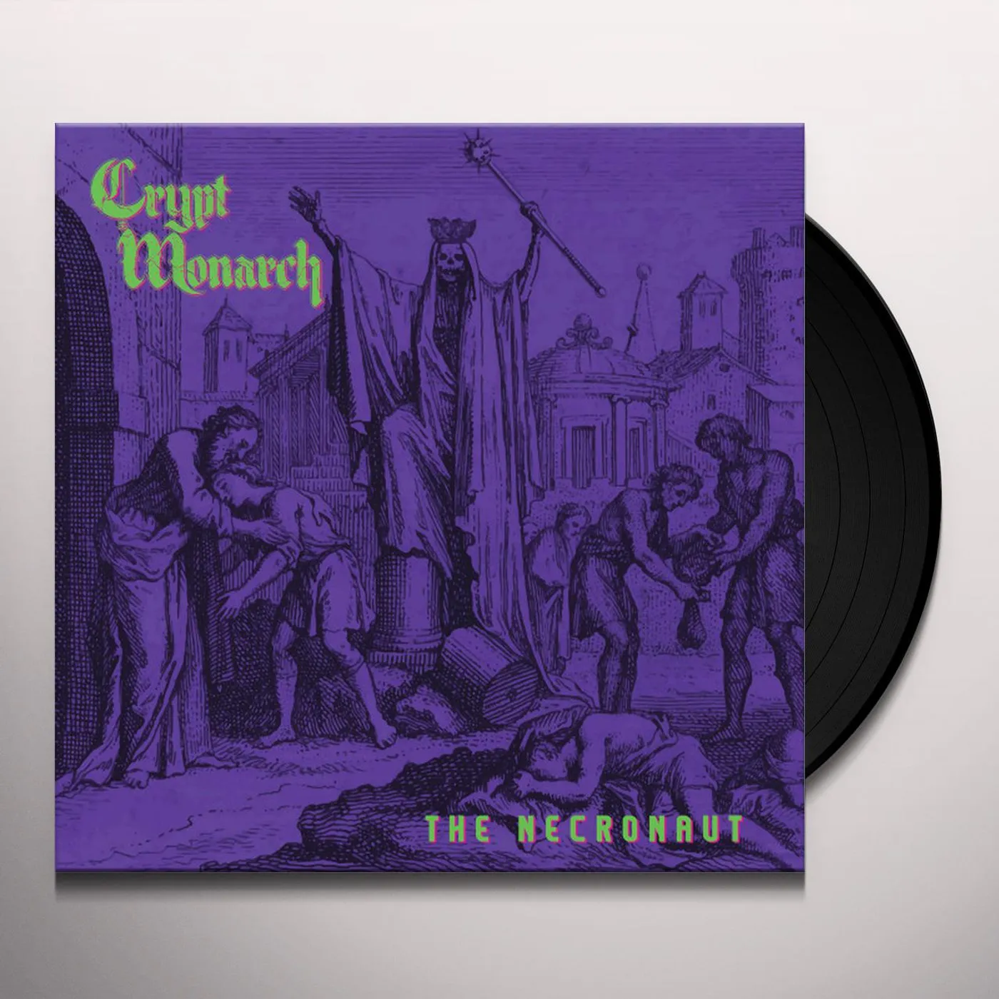 Crypt Monarch NECRONAUT (GREEN & BLACK SPLATTER VINYL/IMPORT) Vinyl Record