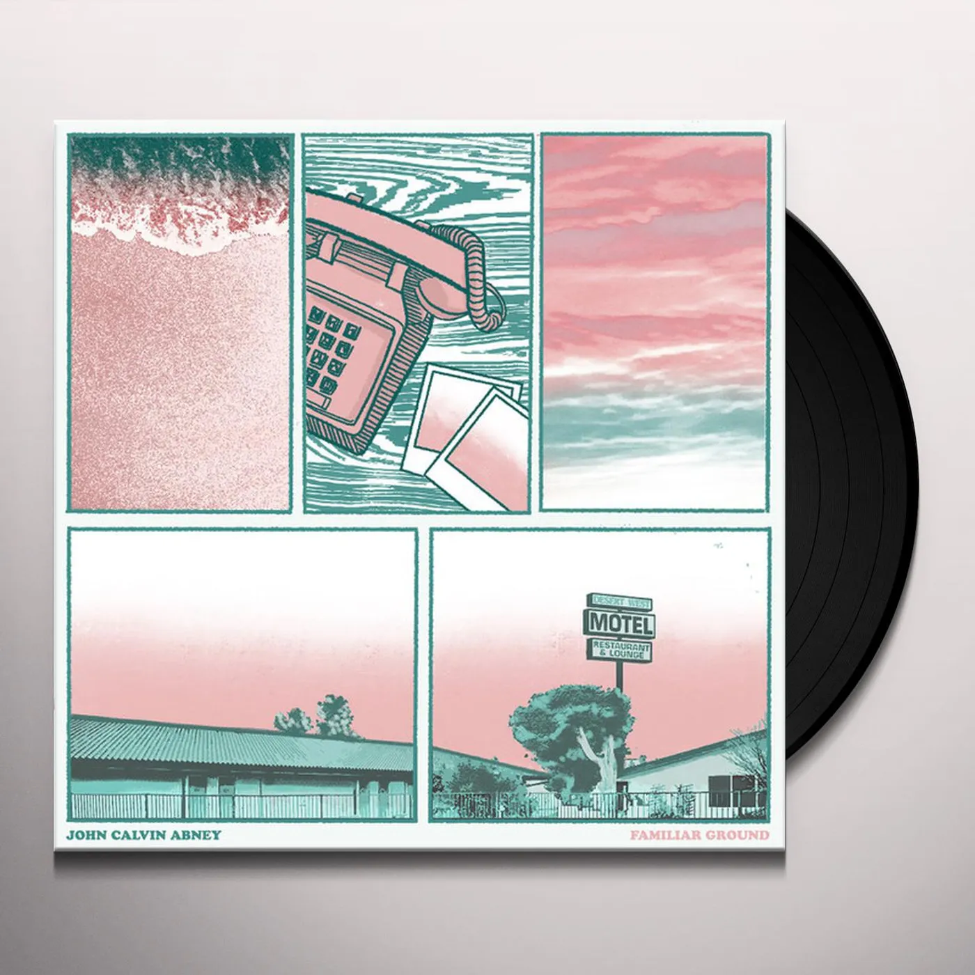 John Calvin Abney FAMILIAR GROUND (BLUE SKY VINYL) Vinyl Record