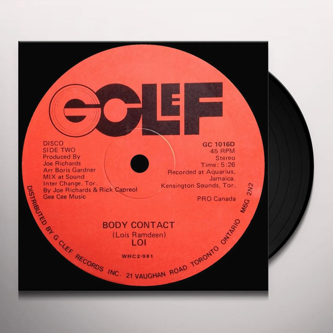 Loi WHEN I FEEL THE NEED FOR LOVE / BODY CONTACT Vinyl Record