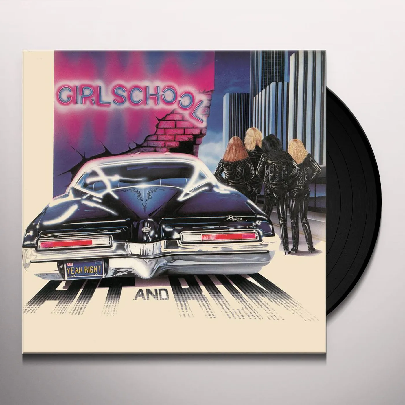 Girlschool HIT & RUN Vinyl Record
