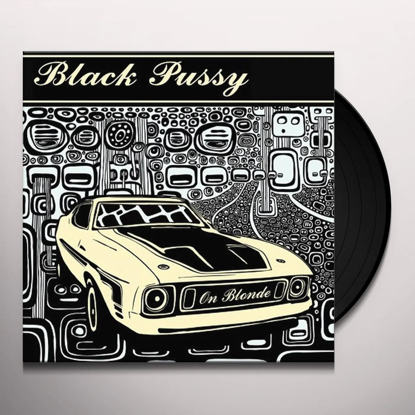 Black Pussy On Blonde Vinyl Record