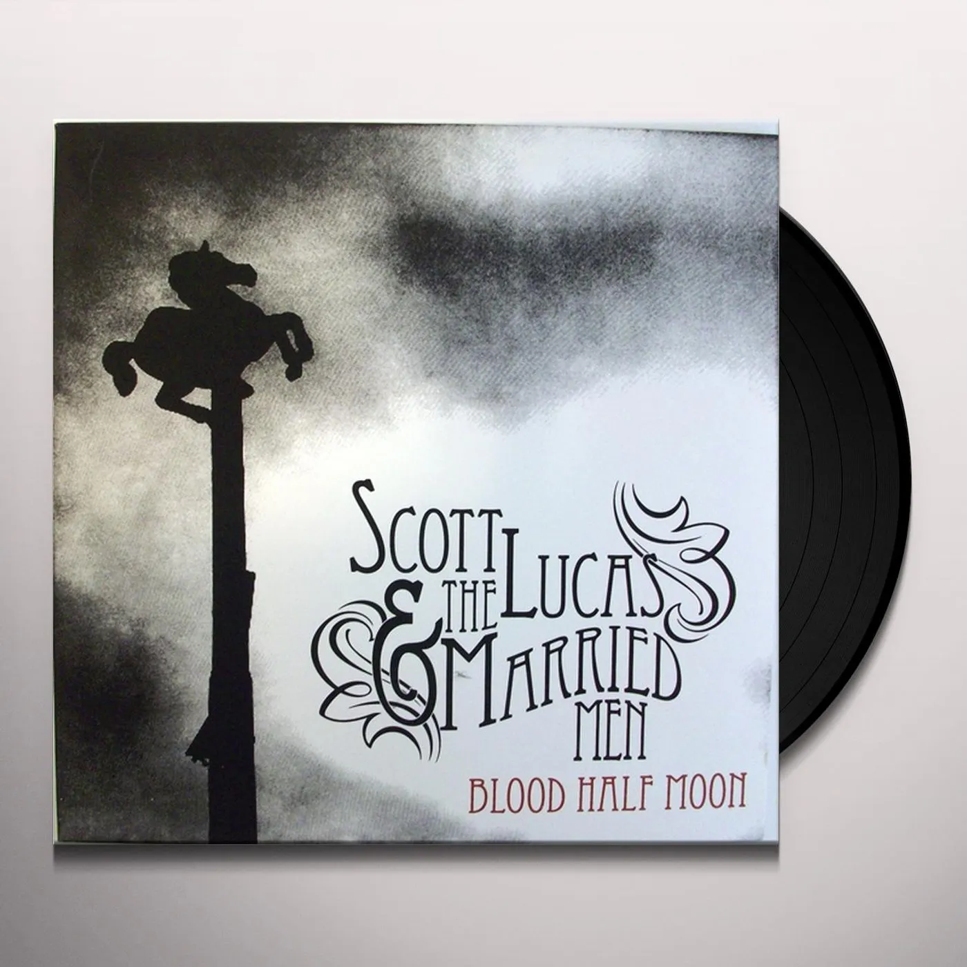 Scott Lucas & The Married Men Blood Half Moon Vinyl Record